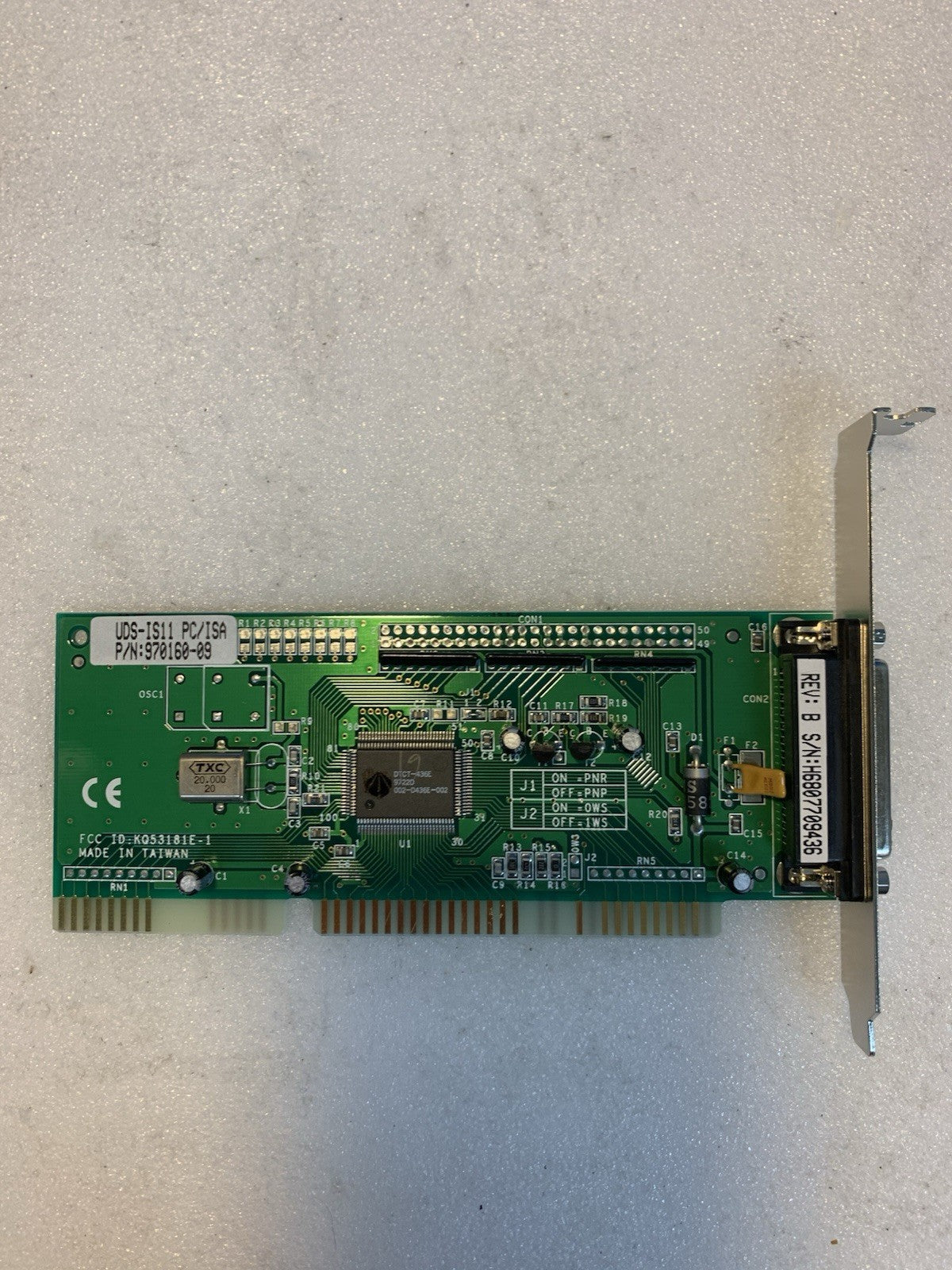 New  ~ UDS-IS11 SCSI INTERFACE ISA Card - P/N 970160-09 KQ53181E-1
