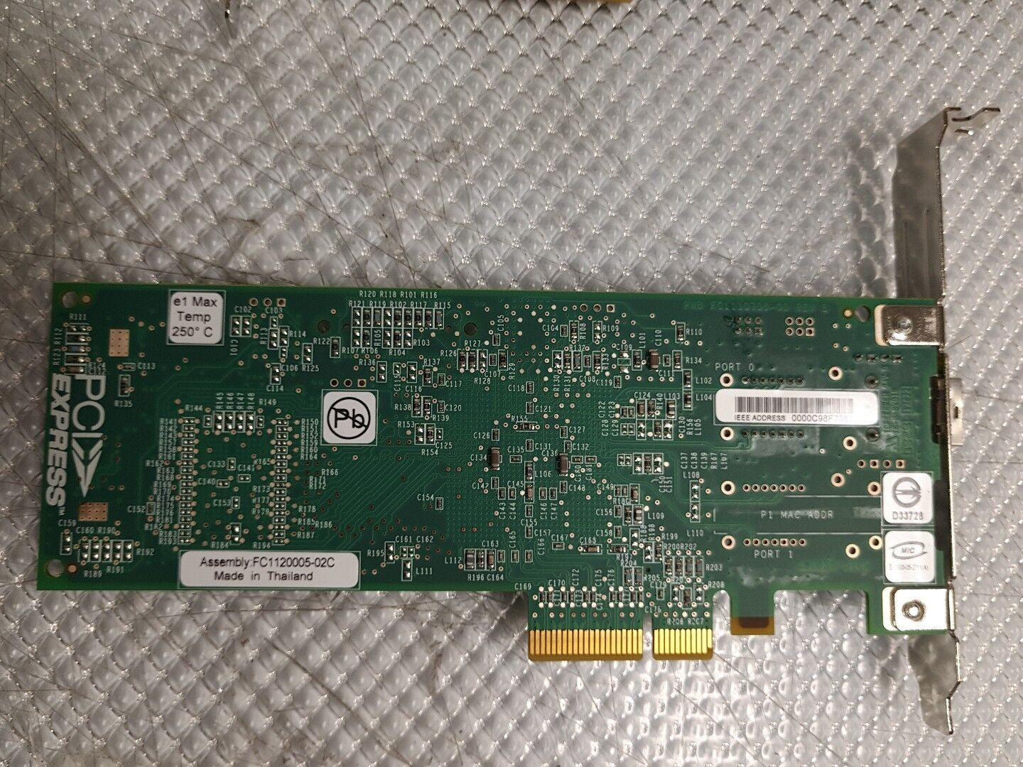 -  LOT OF 3 IBM Single-Port 4Gbps Fibre Channel PCIe Adapter 10N7249 @@@