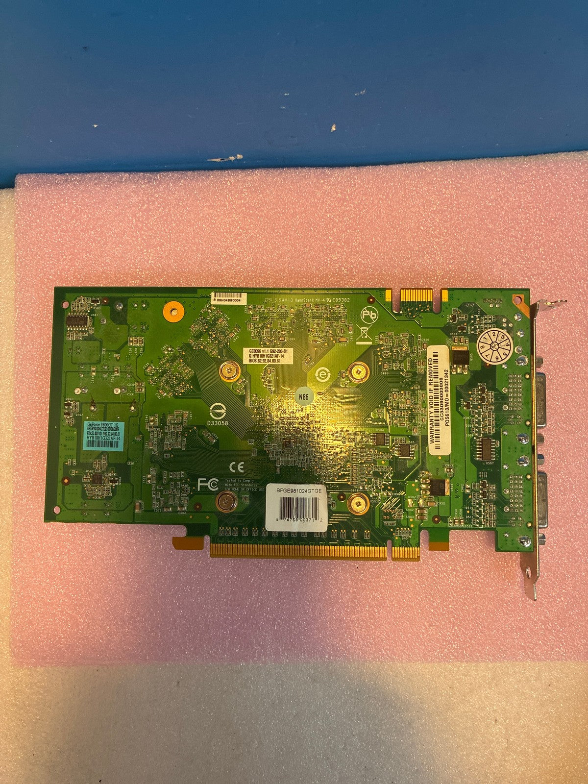 🔥 BFG Tech GeForce 9800 GT BFGE9810240TGE 1GB GDDR3 PCIe Graphics Card