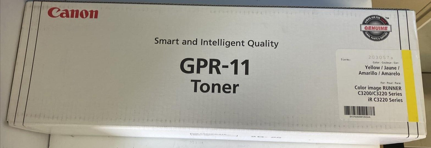 (New Sealed) GPR-11 Toner Yellow For C3200 / C3220G / C3220 / C3220N 7626A001 ~