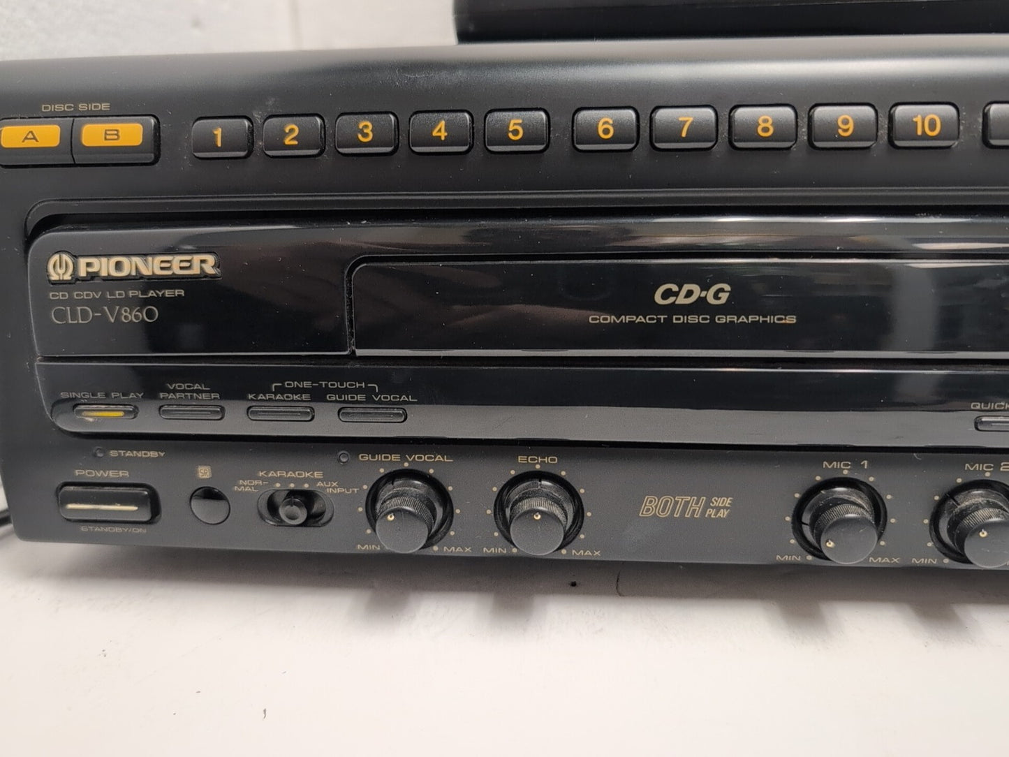 🔥 Pioneer CLD-V860 Karaoke LD/CD Laser Disc Player With  Remote Tested -