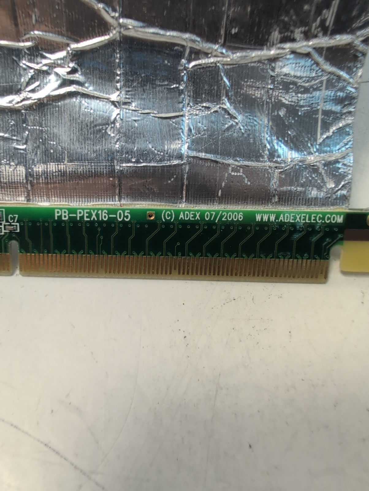 🔥 Adex Electronics PE-FLEX16R-G2-8'' PCI Express Extender Card PB-PEX16 -