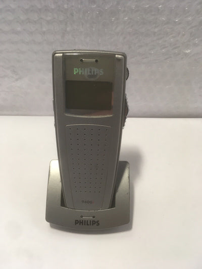 + Philips 9400i digital recorder with 9110 base, USB Chargeable, NO AC,NO SD