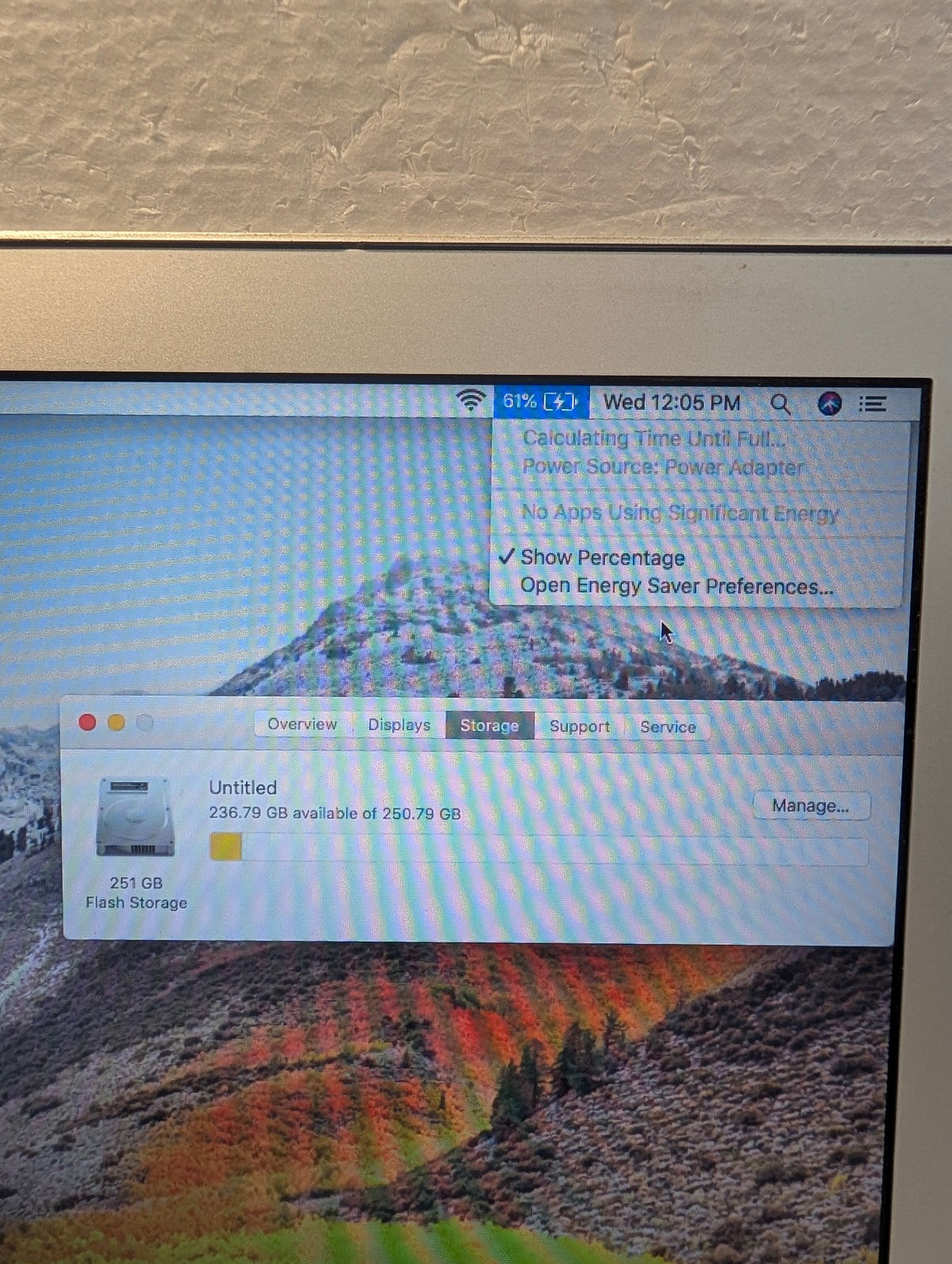 🎸 Apple MacBook Air 13" A1466 Mid 2012 i5-1.8GHz/4GB/256GB SSD Laptop (NO AC)