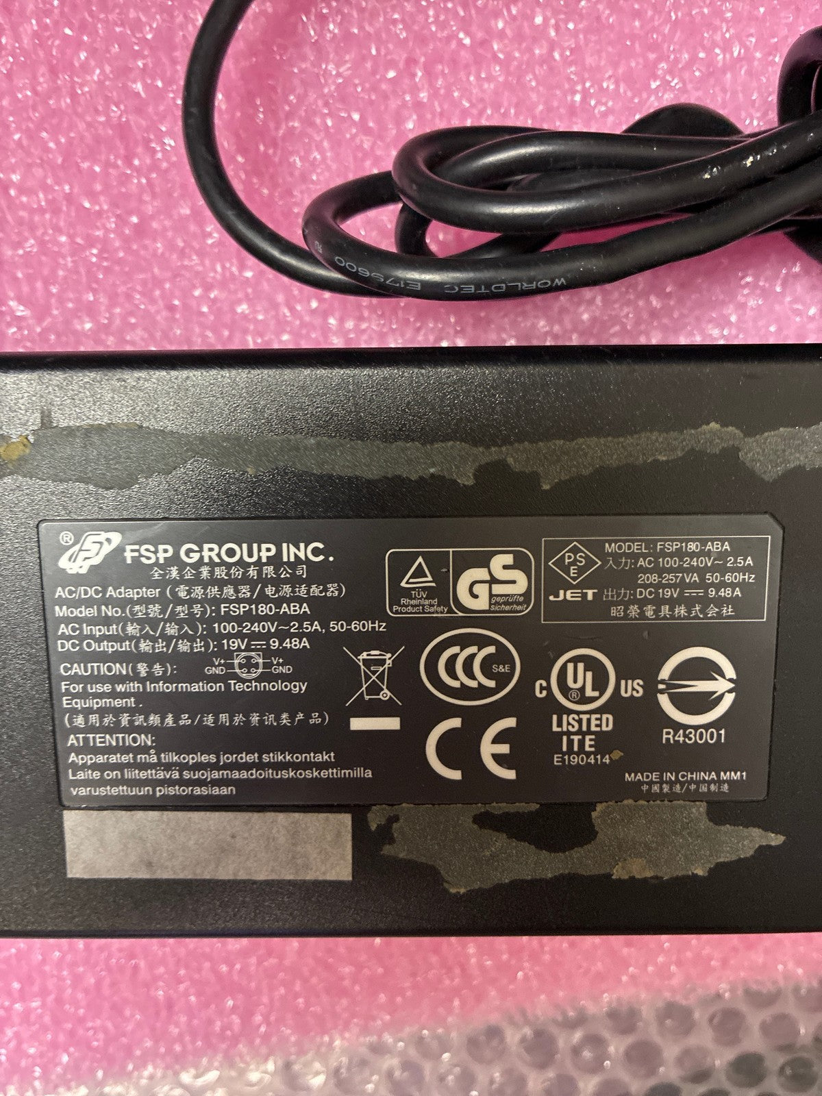 🔥 FSP Group FSP180-ABA 19V 9.48A 180W AC/DC Power Adapter Laptop Charger