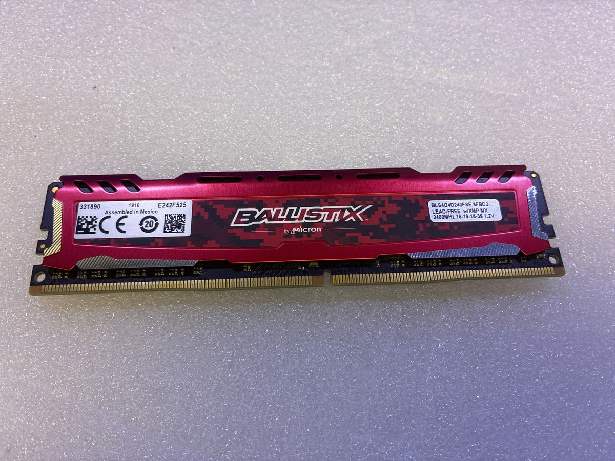 🔥 Ballistix Sport LT 4GB DDR4-2400 CL16 Desktop DIMM Red BLS4G4D240FSE