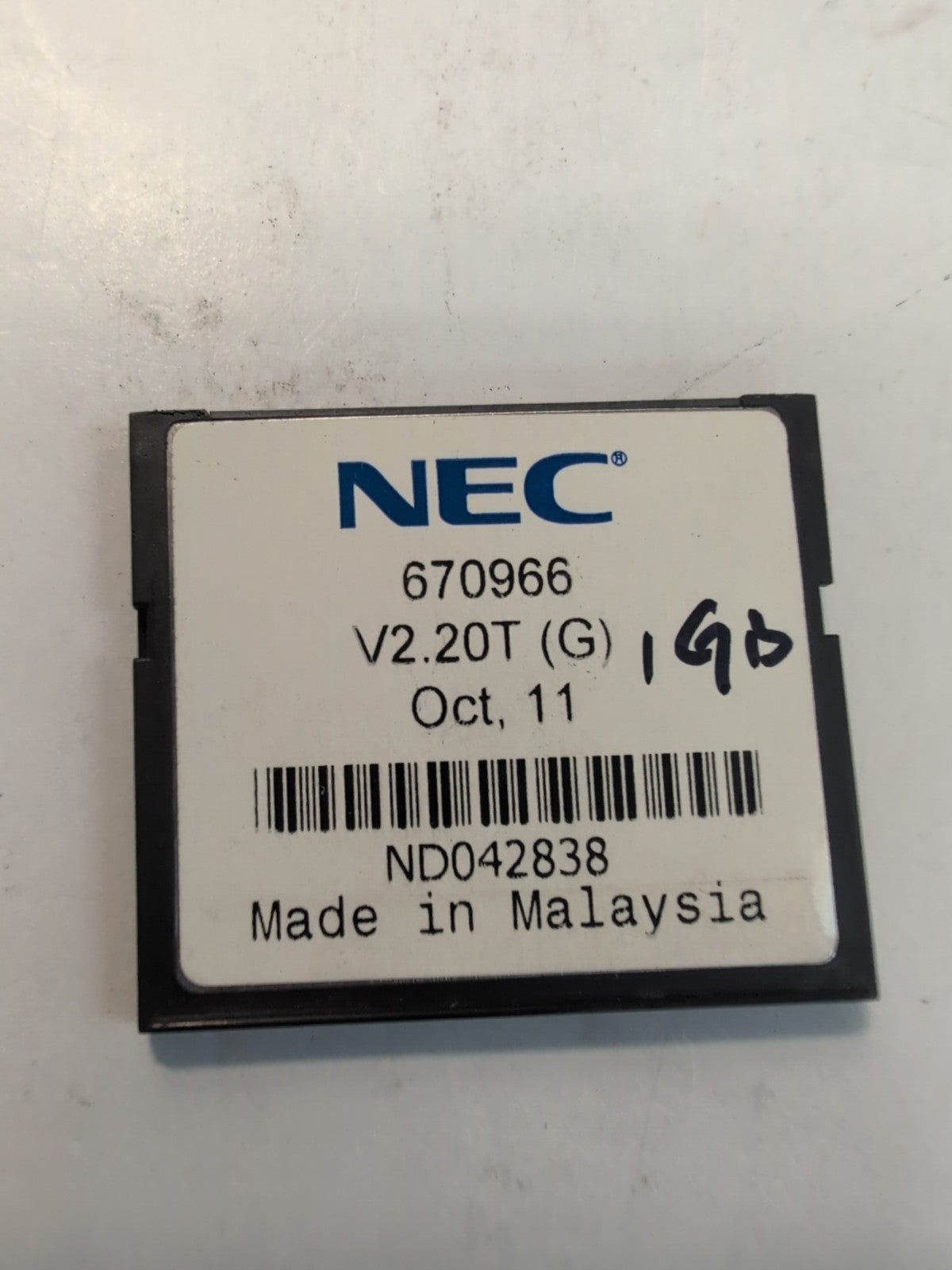 🔥 NEC Univerge VM8000 InMail 64 HOUR 670966 V2.20T (G) 1GB CF CARD Tested -