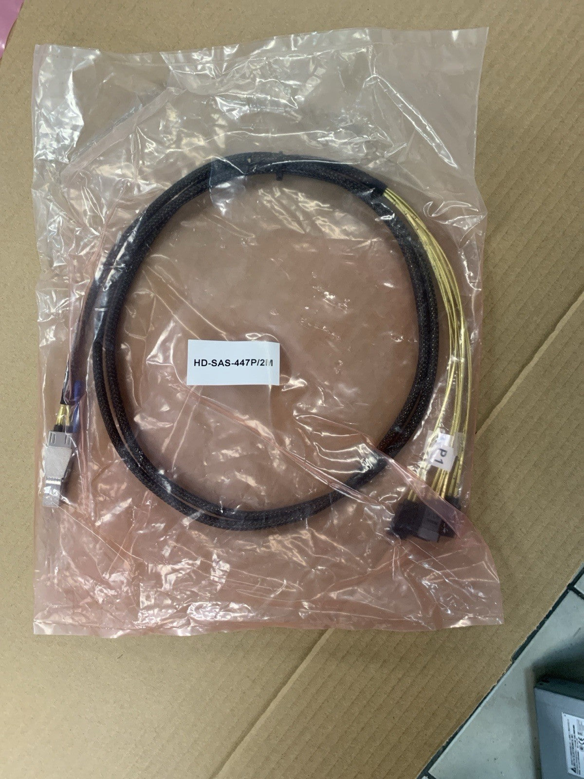 HD SAS SFF-8644 to 4× SFF-8482 SAS Cable 2m External Mini-SAS HD