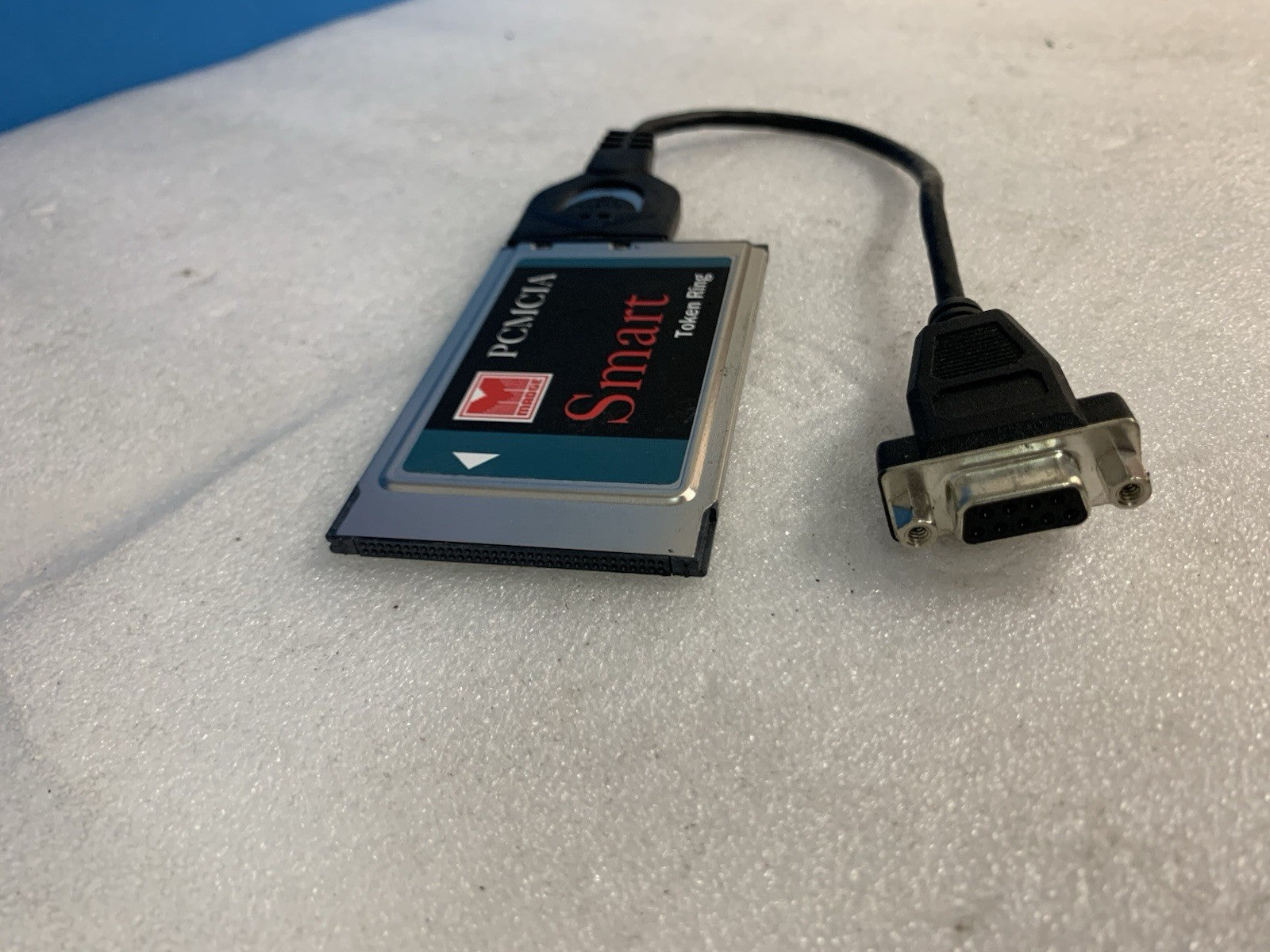 🔥 Vintage - Madge Smart Token Ring PCMCIA Card w/ DB9 Cable IBM Network Adapter