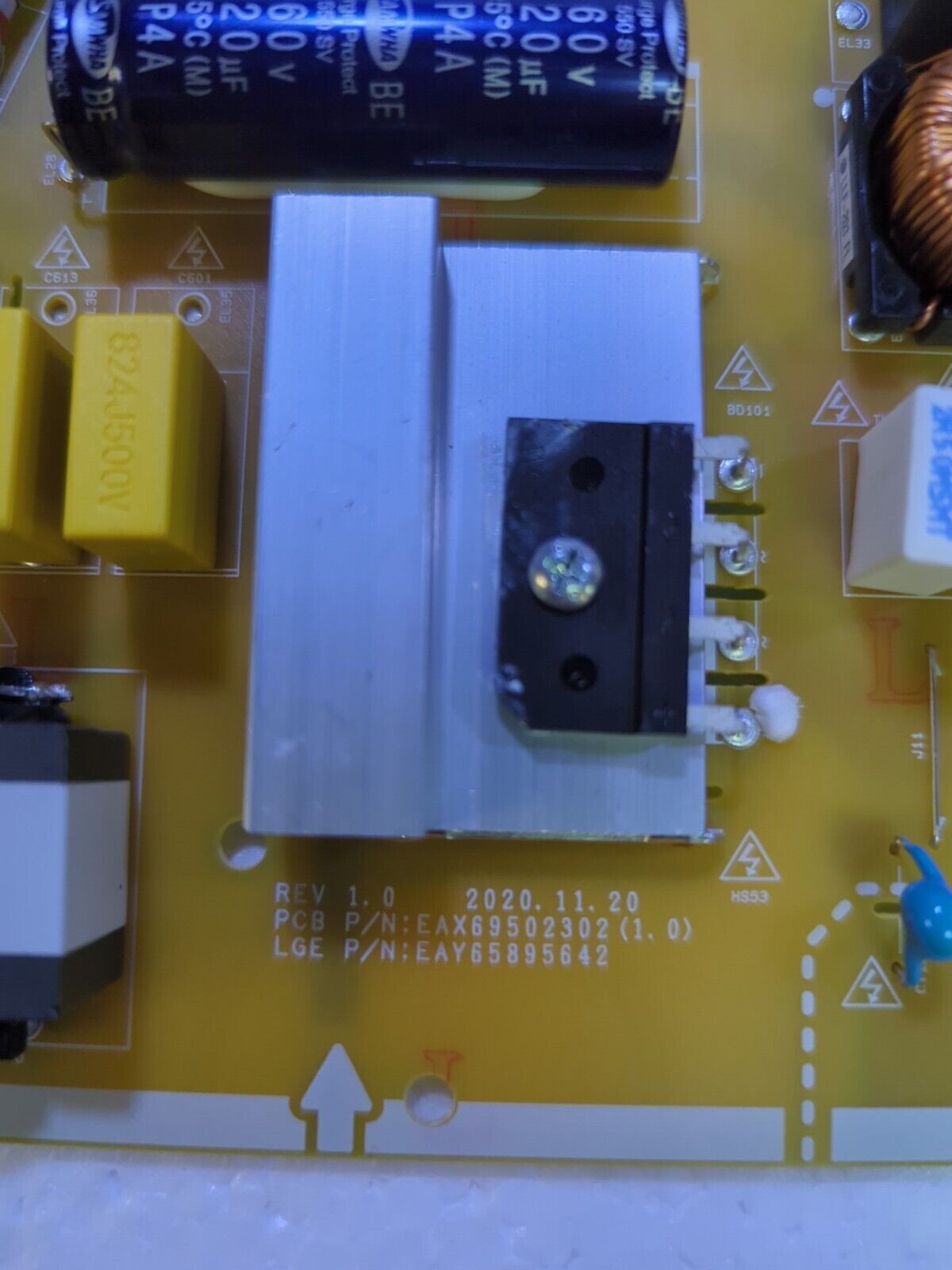 - LG 75UQ9000PUD TV Power Supply Board | EAX69502302 | LGP70T-21U1 Tested 