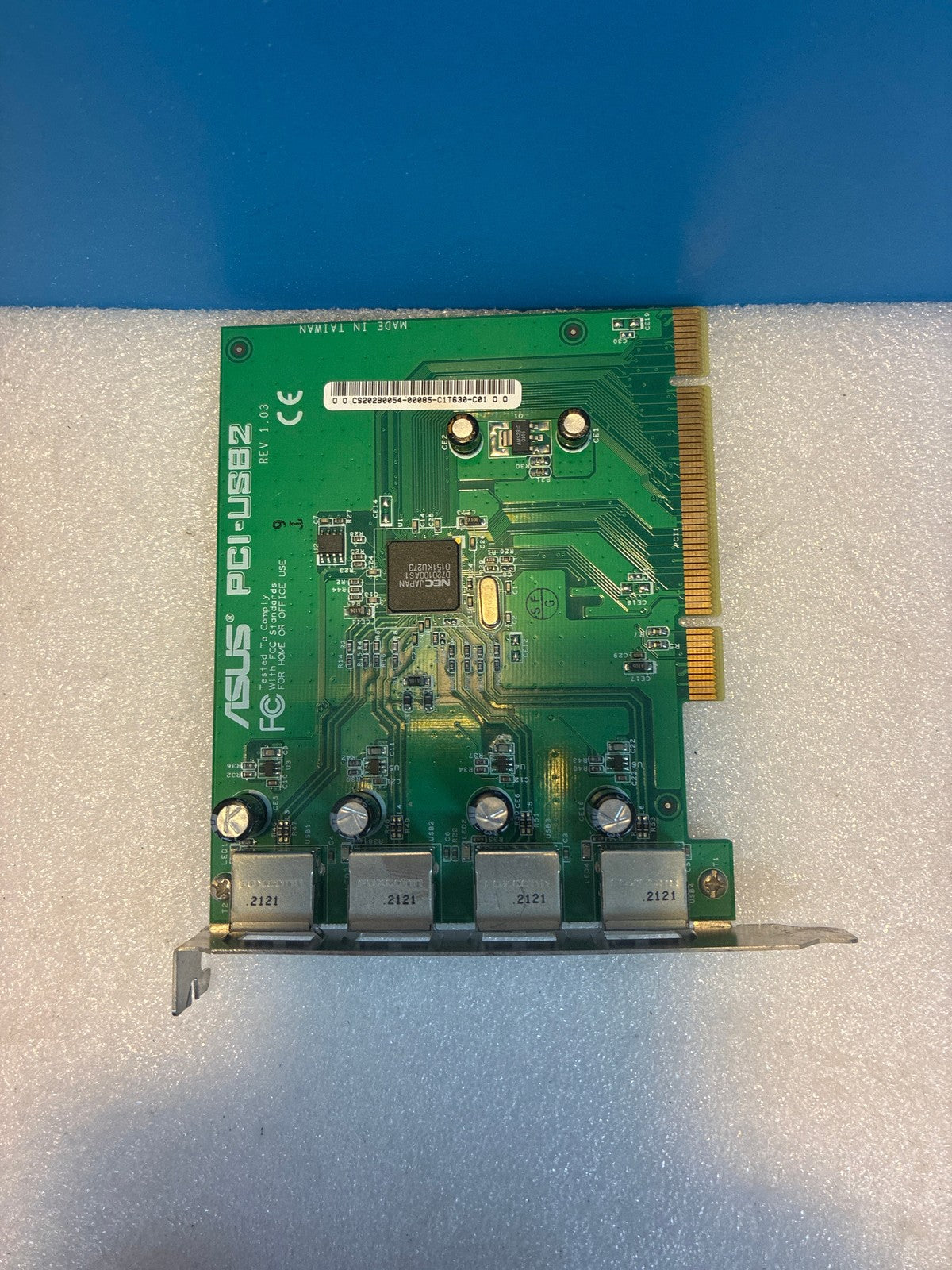 🔥 ASUS PCI-USB2 4-Port USB 2.0 PCI Expansion Card NEC D720100AS1 Chipset