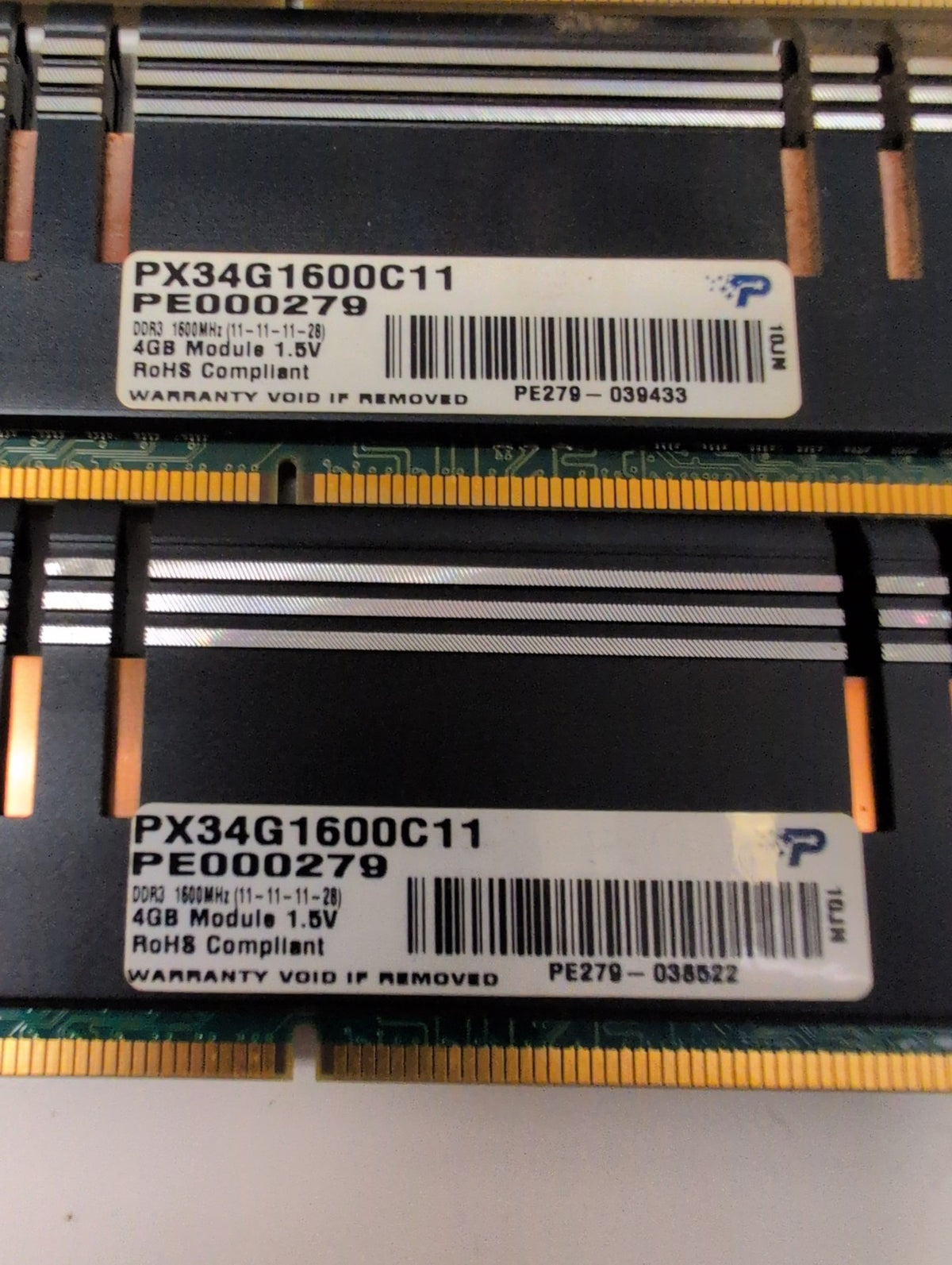🎸 Patriot Viper Xtreme PX34G1600C11 16GB (4x4GB) DDR3 1600MHz Desktop RAM