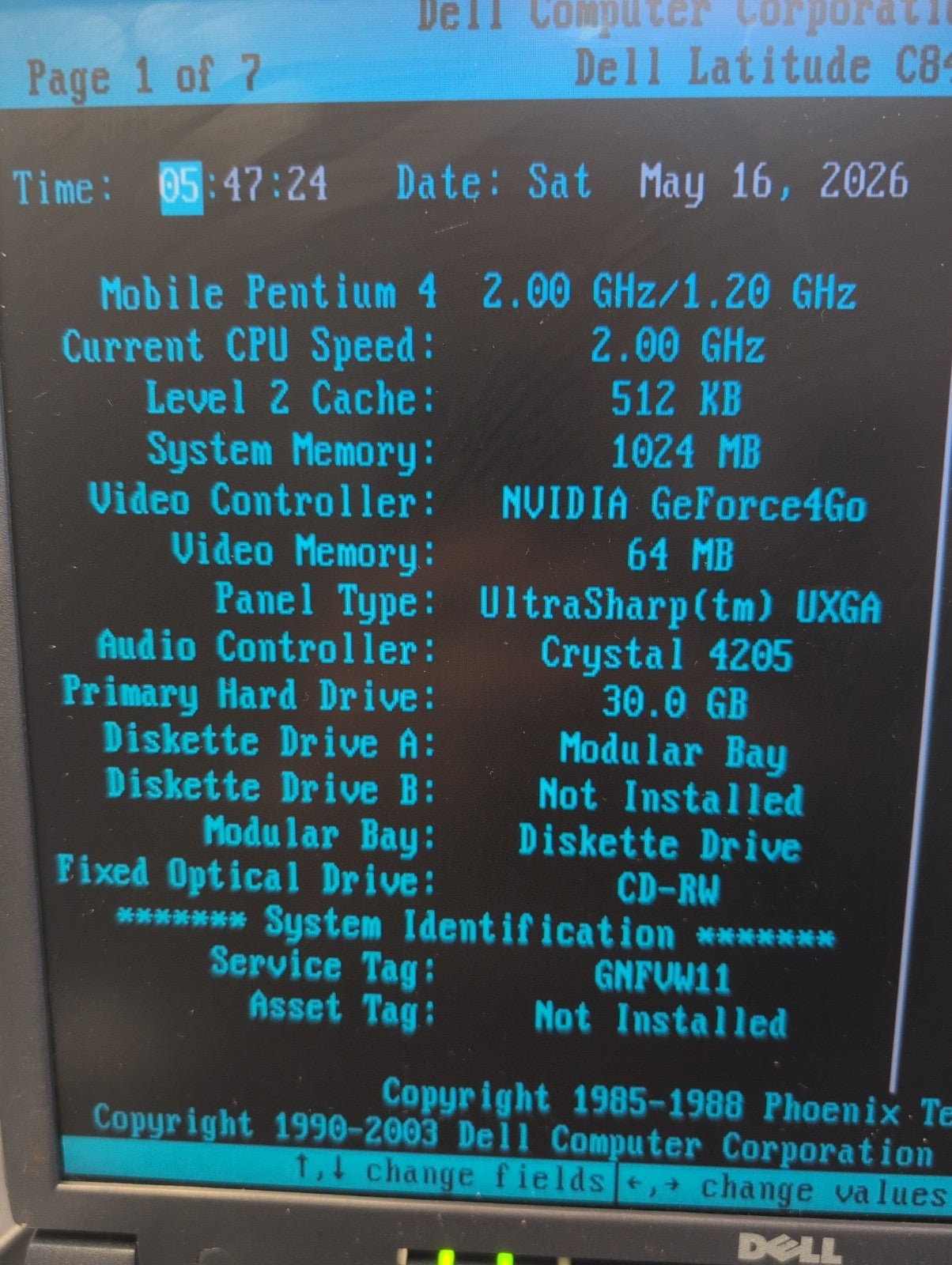 🔥NICE Dell Latitude C840 15" Laptop Pentium4 2.0GHz /1GB RAM /30GB HDD/WinXP  -