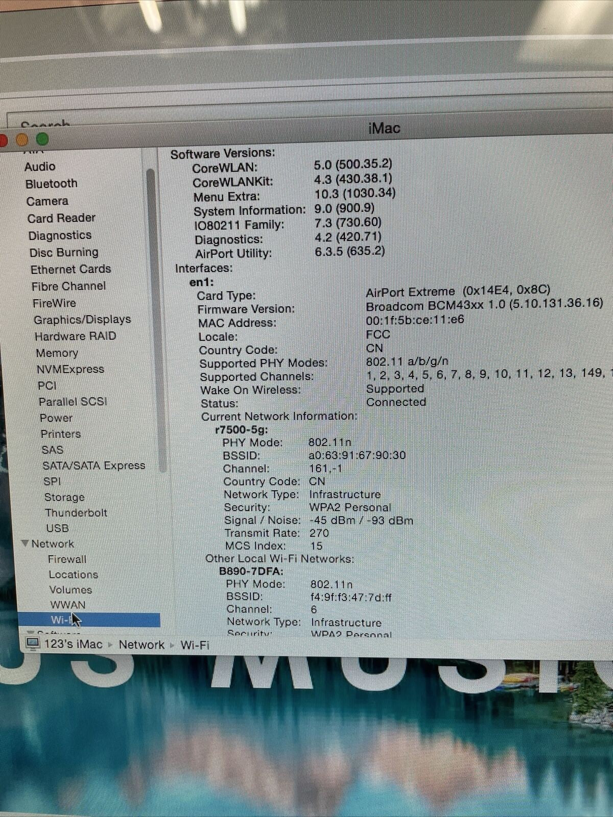 Nice ~ Apple iMAC A1224 Mid-2008 20" Intel Core 2 Duo 2.4G 4GB 250G OSX 10.10.5