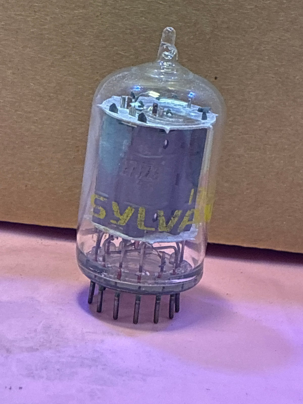 🔥 Sylvania 17J6 Vacuum Tube Vintage Clear Glass Envelope Untested