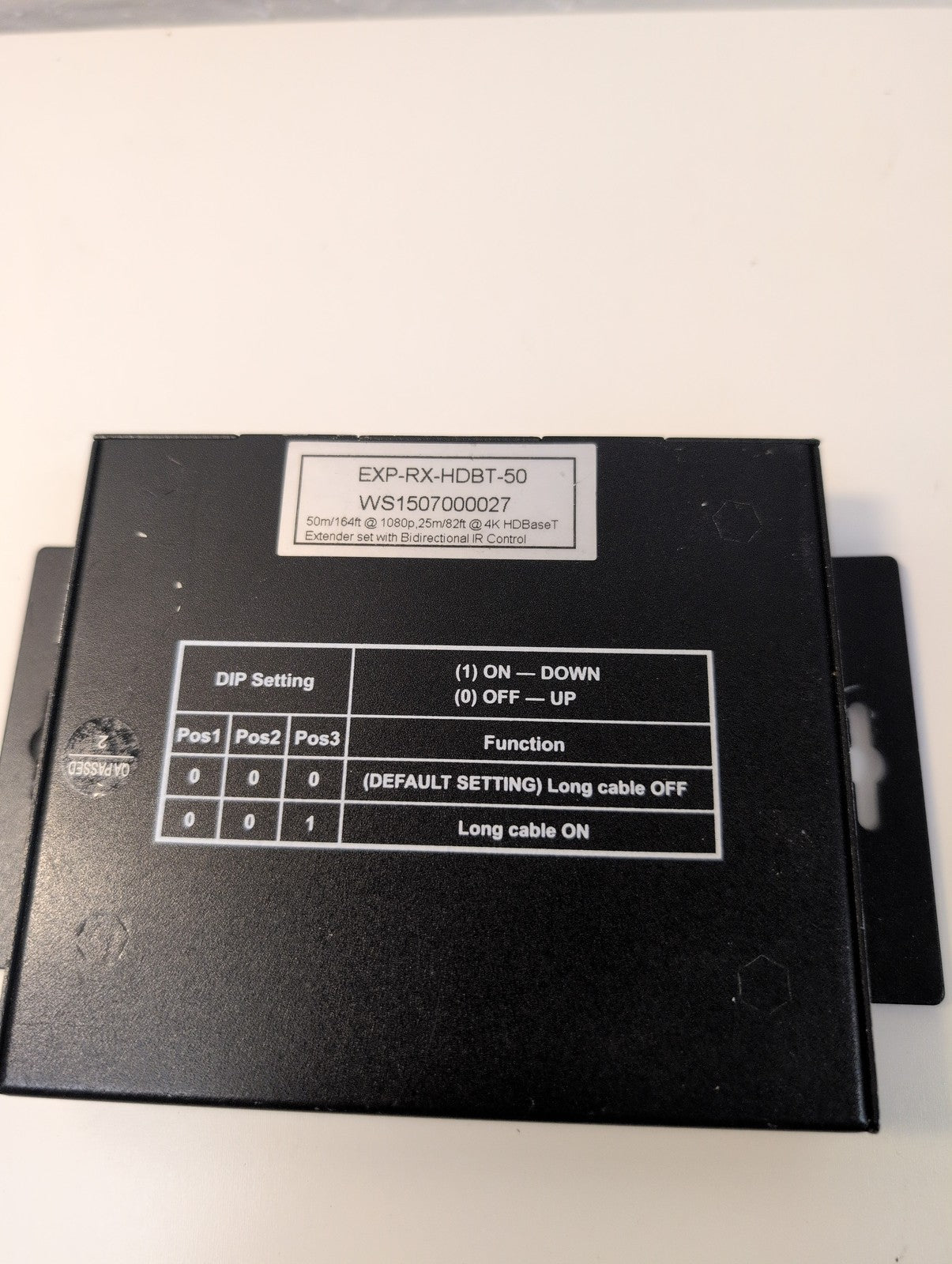 WyreStorm EX-1UTP-IR-50 HDBaseT HDMI Extender Receiver Unit 50m -
