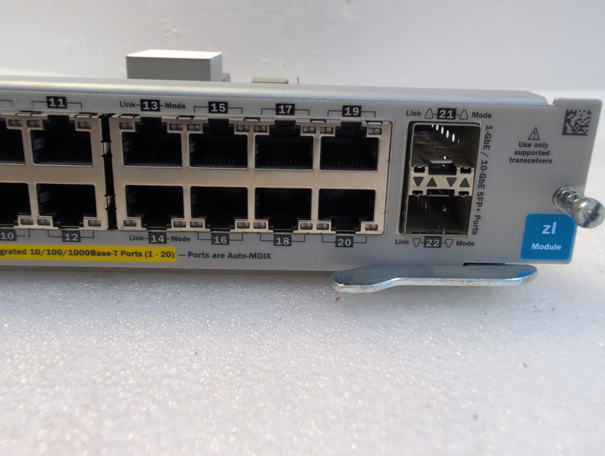 🎸 HP ProCurve Gig-T/SFP+ v2 zl Module J9536A 20-Port PoE+ Switch Line Card