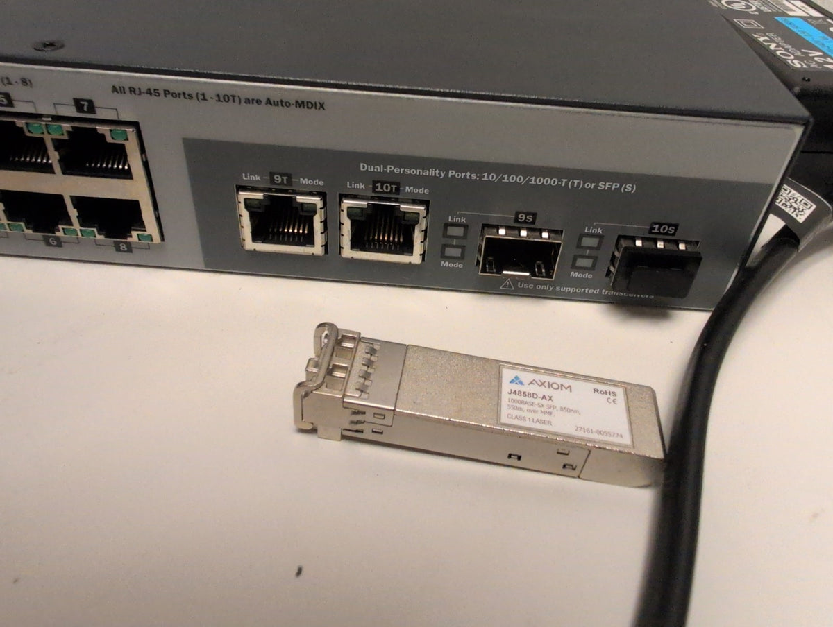 🎸 HP 2530-8 J9783A 8-Port 10/100 2-Port Gigabit SFP Managed Ethernet Switch