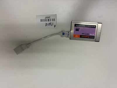 🔥 3Com Megahertz 10/100 LAN PC Card 3CCFE574BT with RJ-45 Dongle