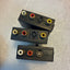 🔥 SCART Male to RCA S-Video Composite AV Adapter, Set of 3, Gold Plated