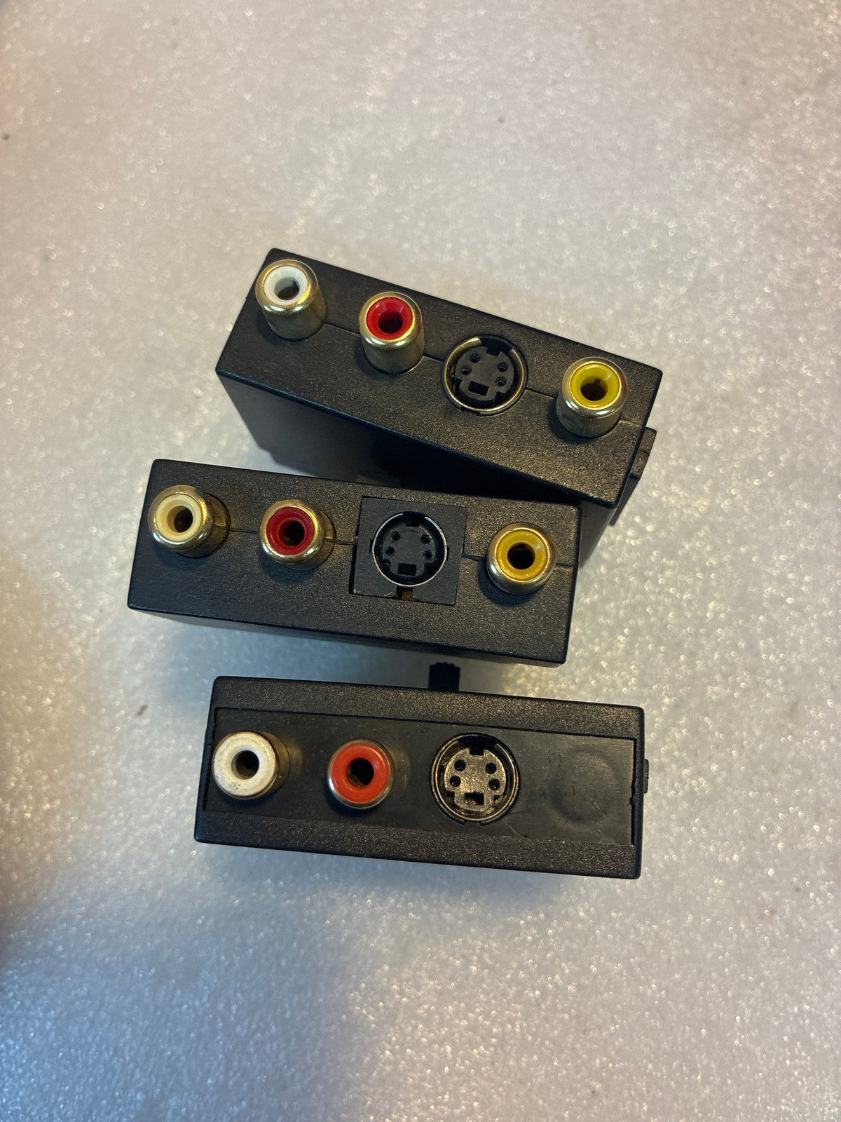 🔥 SCART Male to RCA S-Video Composite AV Adapter, Set of 3, Gold Plated