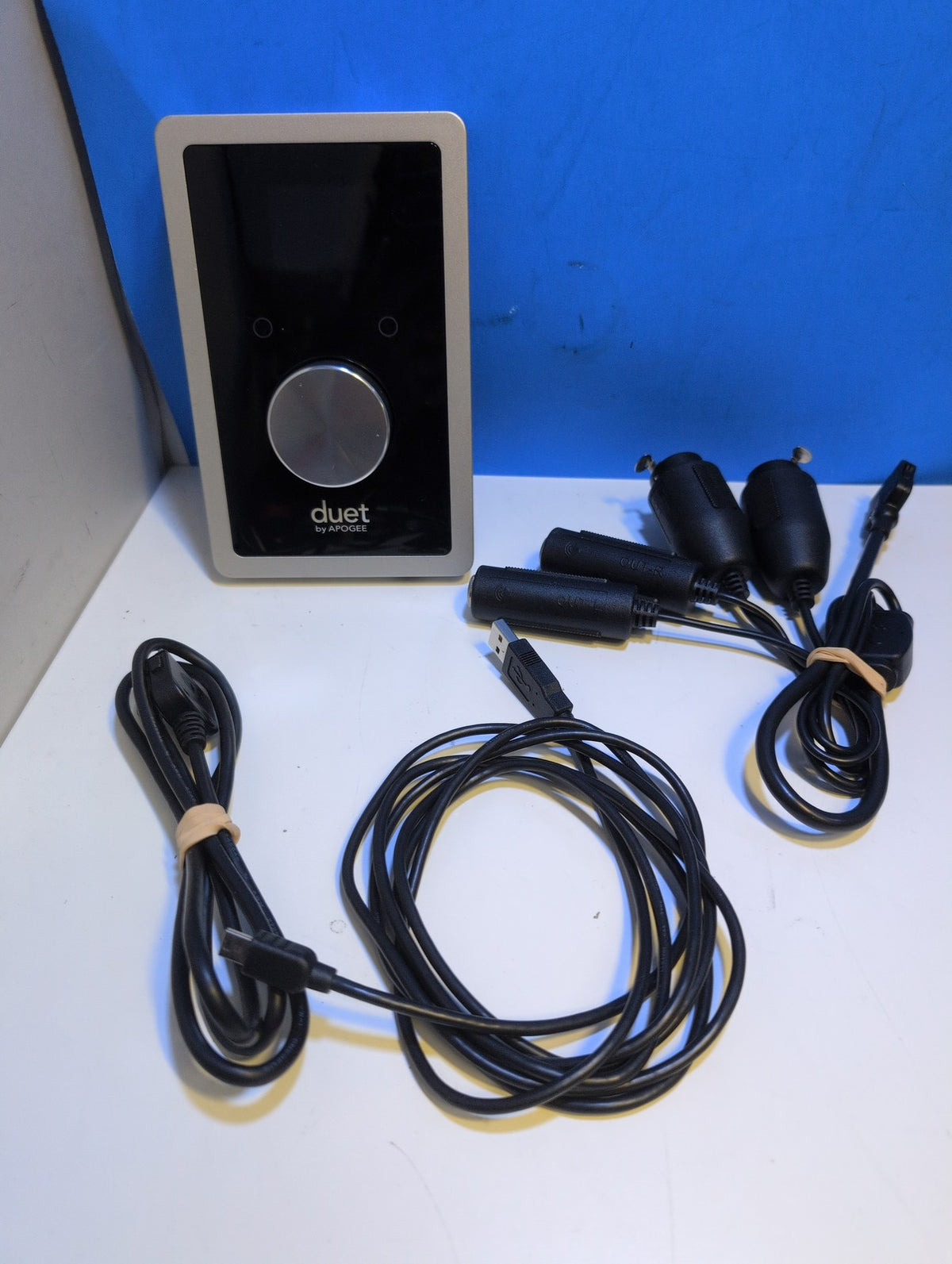 🎸 Apogee Duet USB Audio Interface 2-Channel Silver Studio Recording W/ Cables