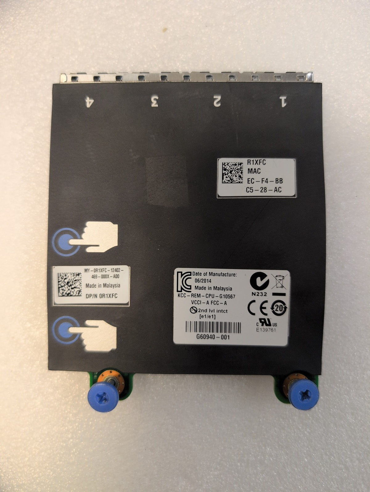 🎸 Dell PowerEdge R1XFC Quad Port Gigabit Ethernet Network Daughter Card 0R1XFC
