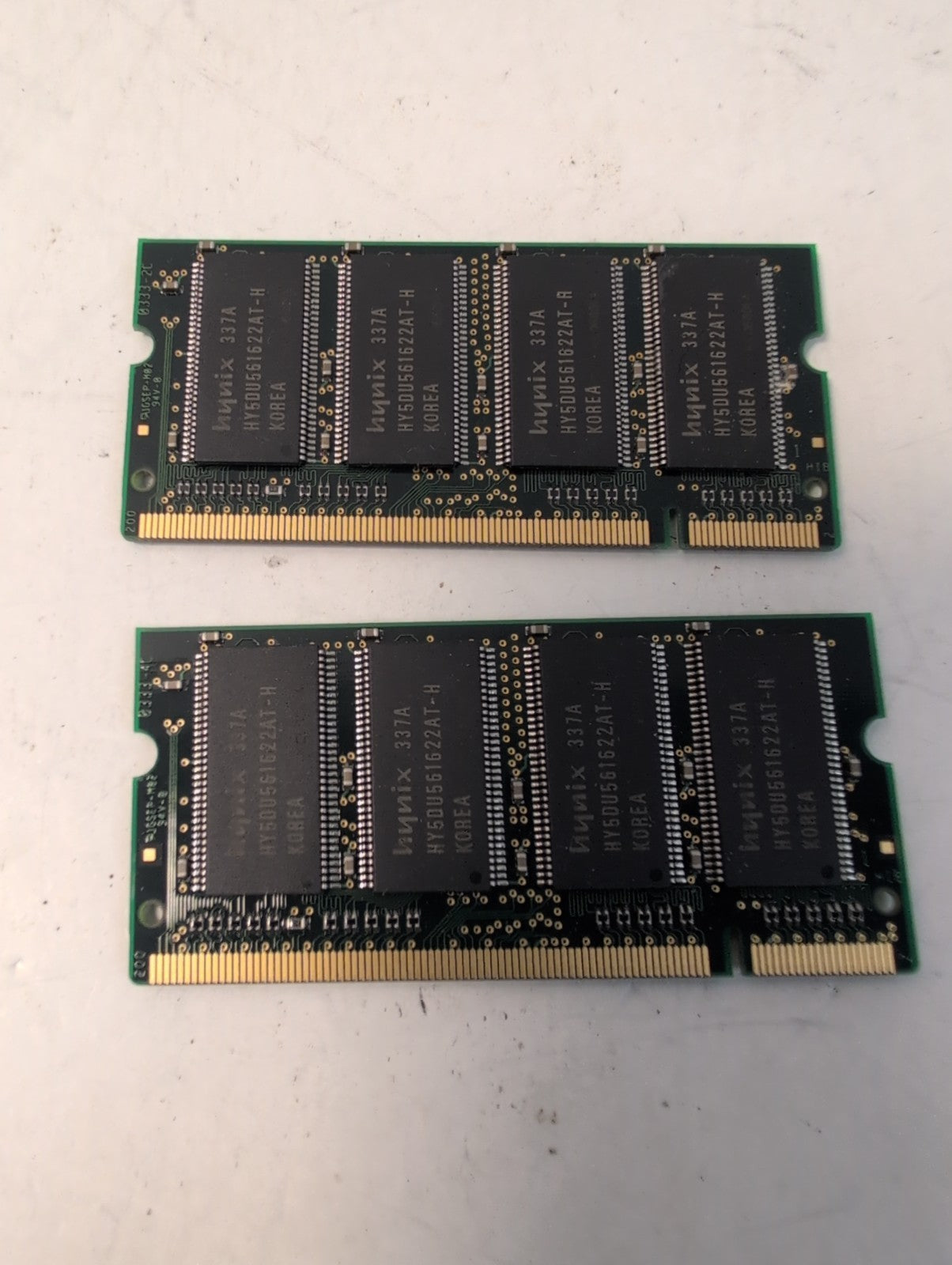 🔥2x 256MB Hynix Laptop Memory SODIMM DDR 266Mhz HYMD232M646A6-H PC2100S -