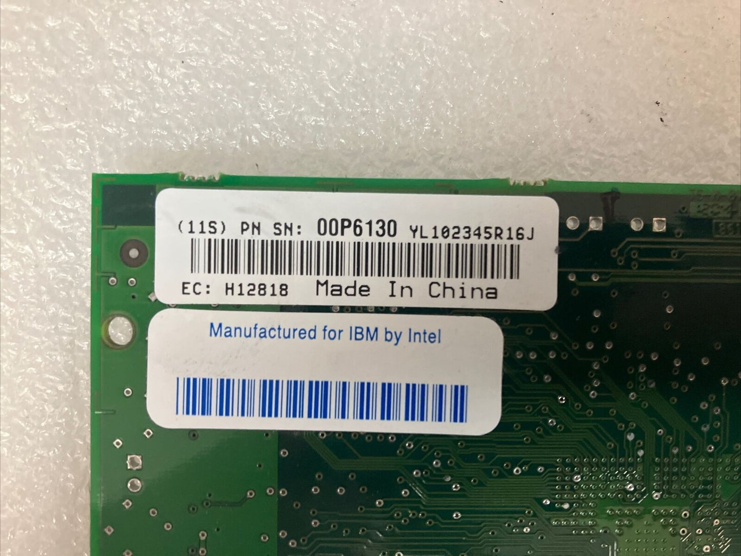 IBM 00P6130 Intel 1Gbps Single Port PCI-X Ethernet Adapter C38064-003 H12818 ~