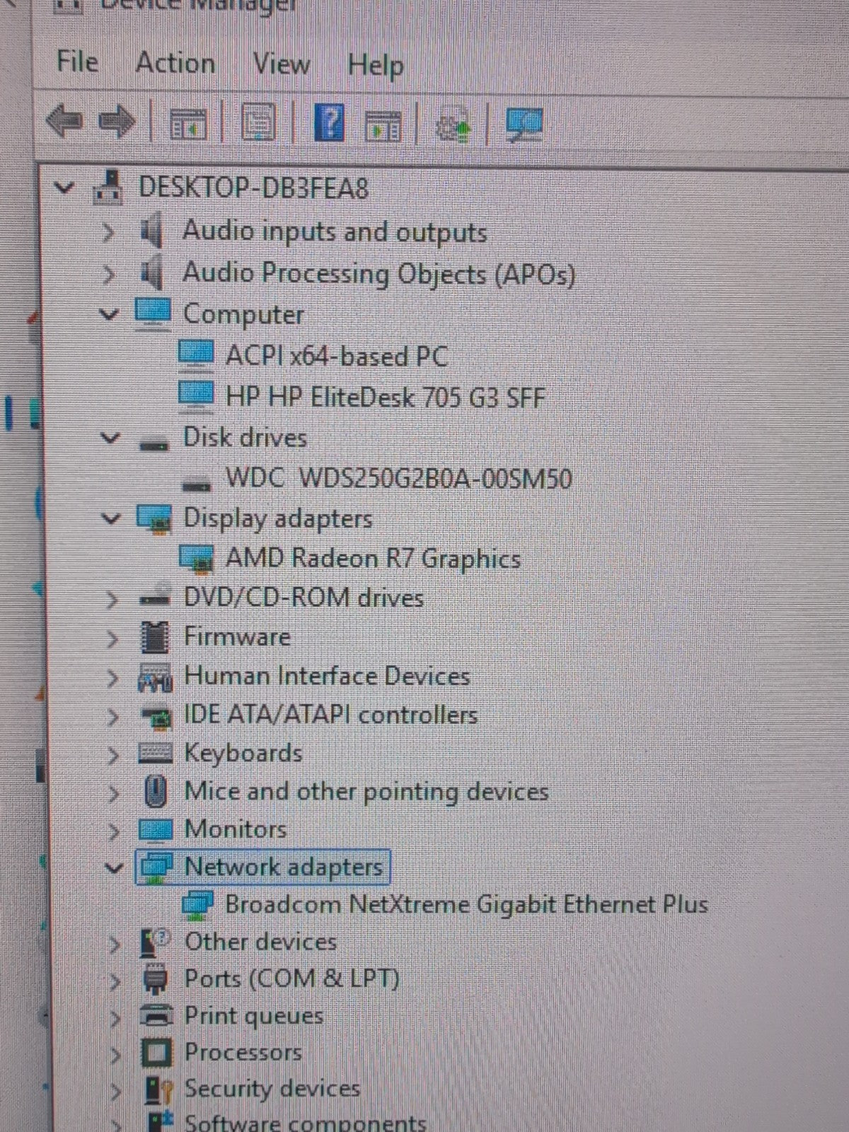 🔥 HP EliteDesk 705 G3 SFF PC  AMD A12- 8870 3.70 GHz/8GB DDR4/250GB SSD/WIN11 -