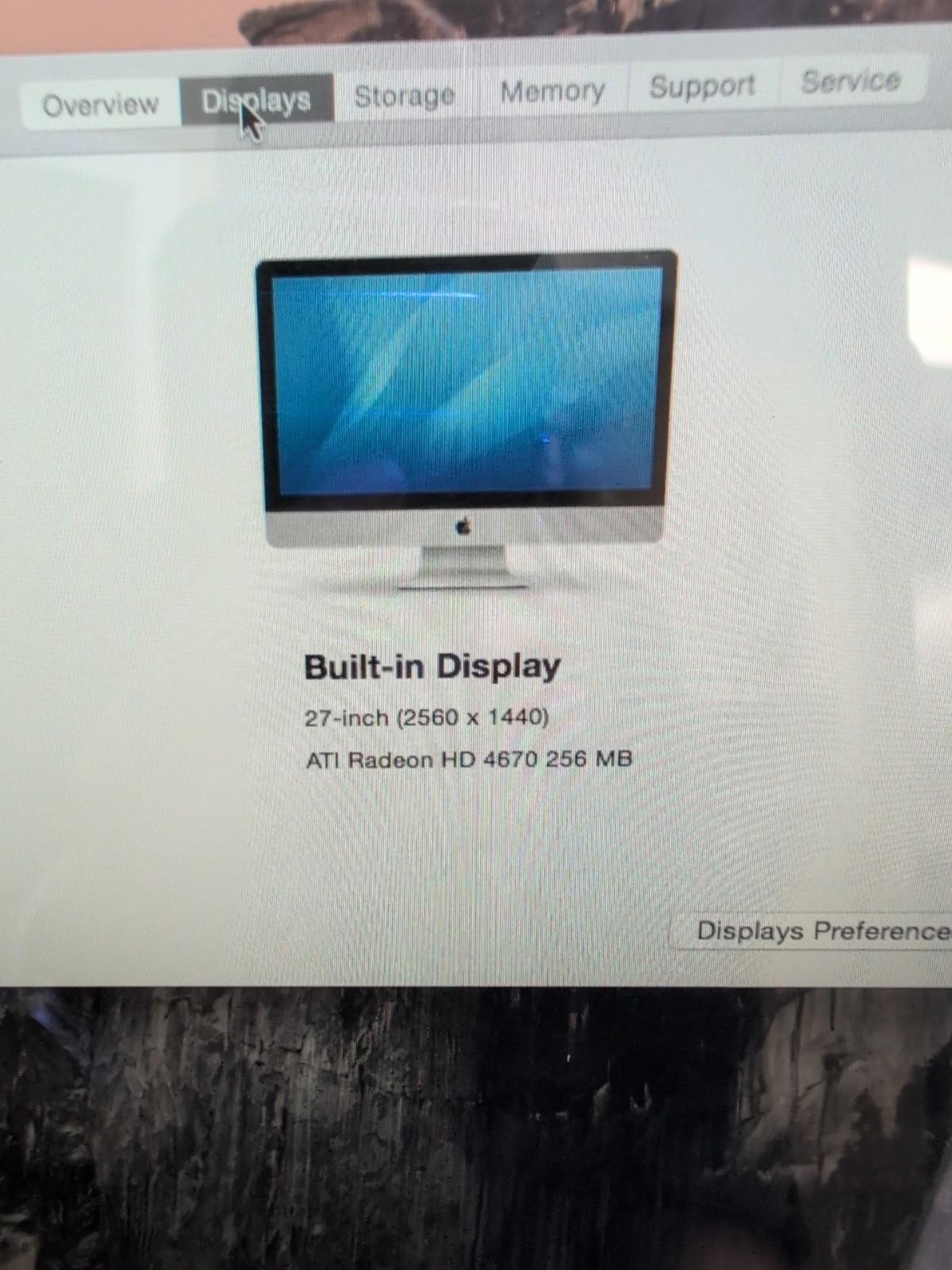 Apple A1312 27" iMac 2009 Intel C2D 3.06GHz /4GB RAM /1TB HDD/10.10 (FOR LOCAL)-