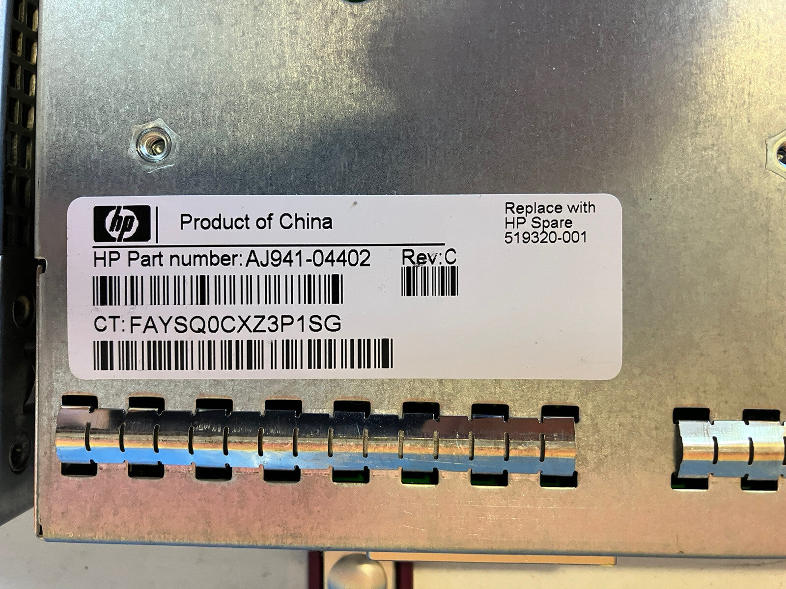 ~ AJ941-04402 HP D2700 SAS I/O MODULE FOR StorageWorks Card Module 519320-001