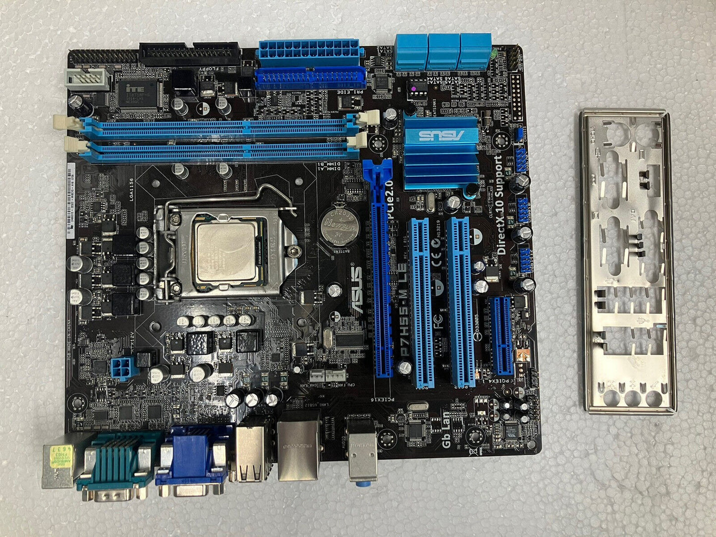 ~ ASUS P7H55-M LE H55 LGA 1156 DDR3 Motherboard W/ Intel i3-530 CPU & IO Shield