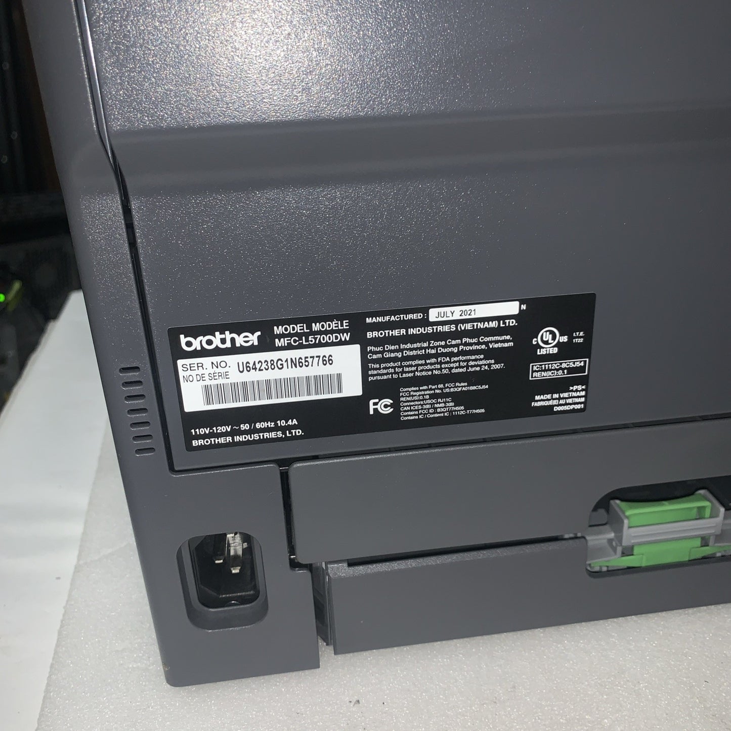 Free ship~Brother MFC-L5700DW Business Monochrome Laser Printer (page count 20k)