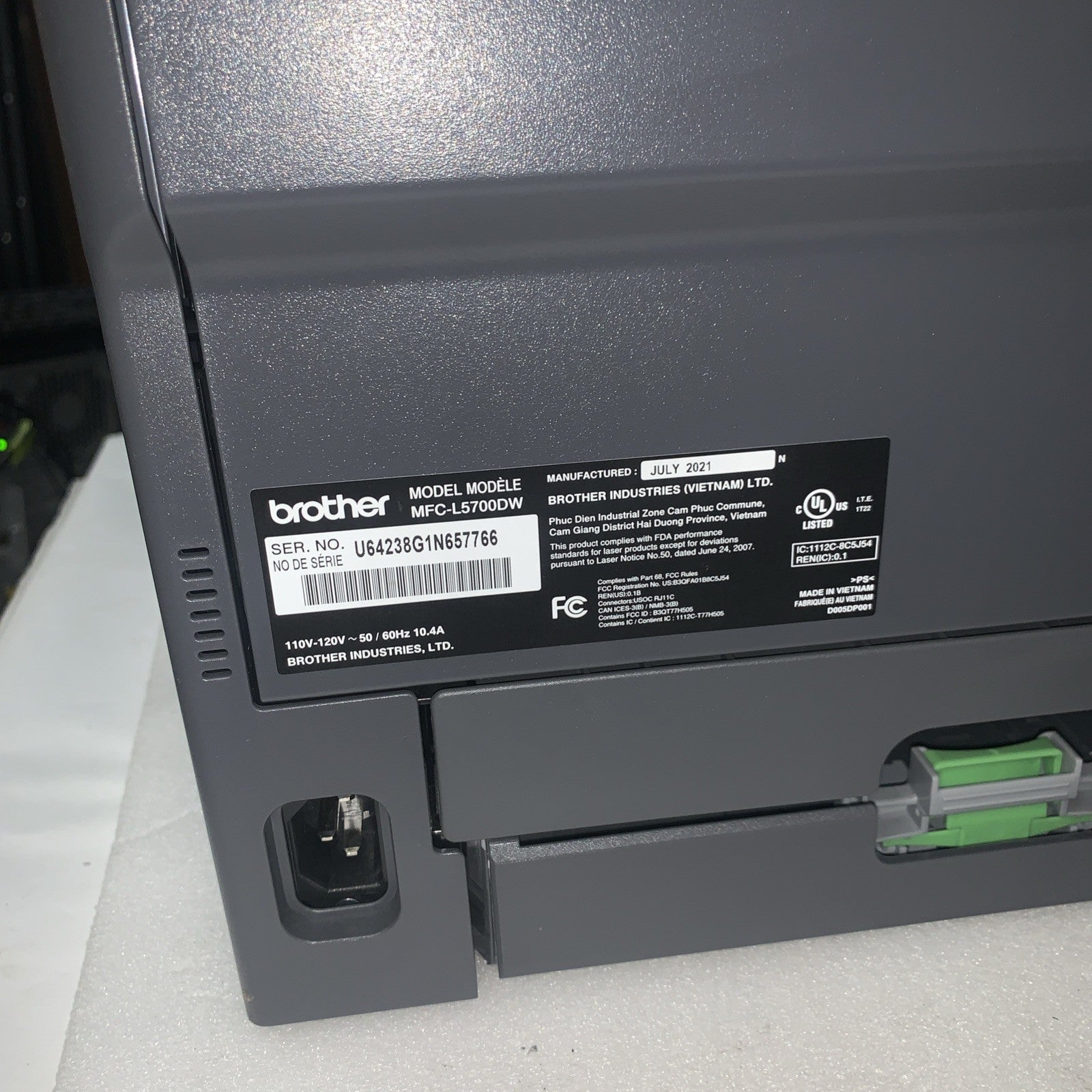 Free ship~Brother MFC-L5700DW Business Monochrome Laser Printer (page count 20k)