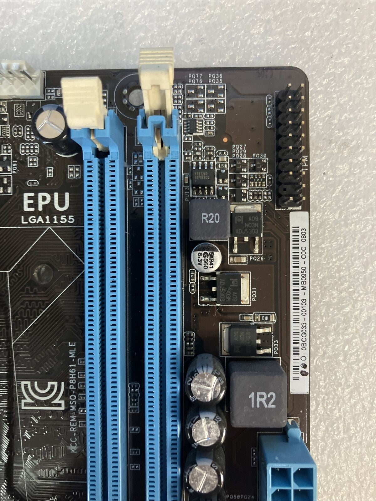 ASUS P8H61-M LE/CSM LGA 1155 DDR3 Motherboard With  I/O Shield ( NO CPU)~