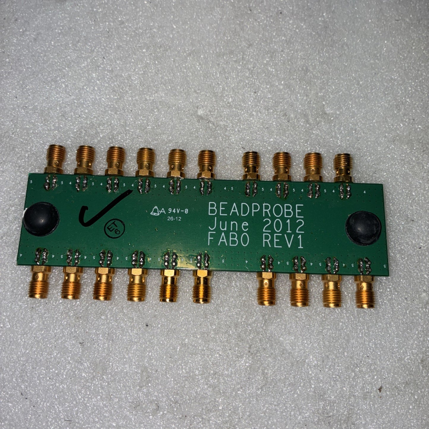 🔥 RF Microwave SMA Bead Probe Test Fixture  Board 20-Port PCB FABO REV1