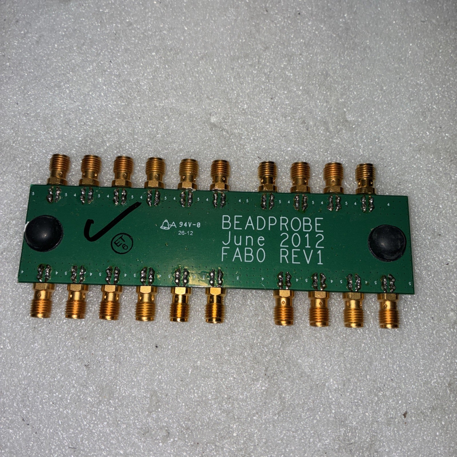 🔥 RF Microwave SMA Bead Probe Test Fixture  Board 20-Port PCB FABO REV1