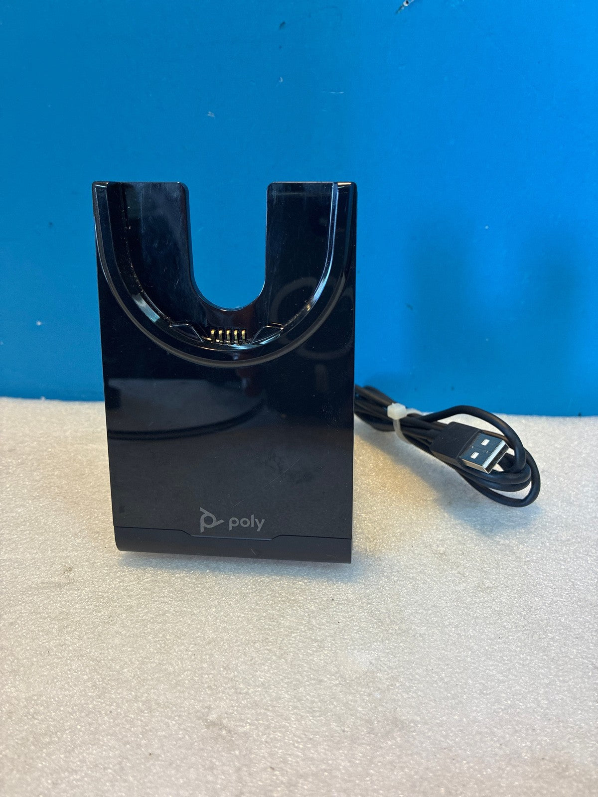 🔥 Poly Plantronics Headset Charging Stand Cradle 214192-103 USB-A Black