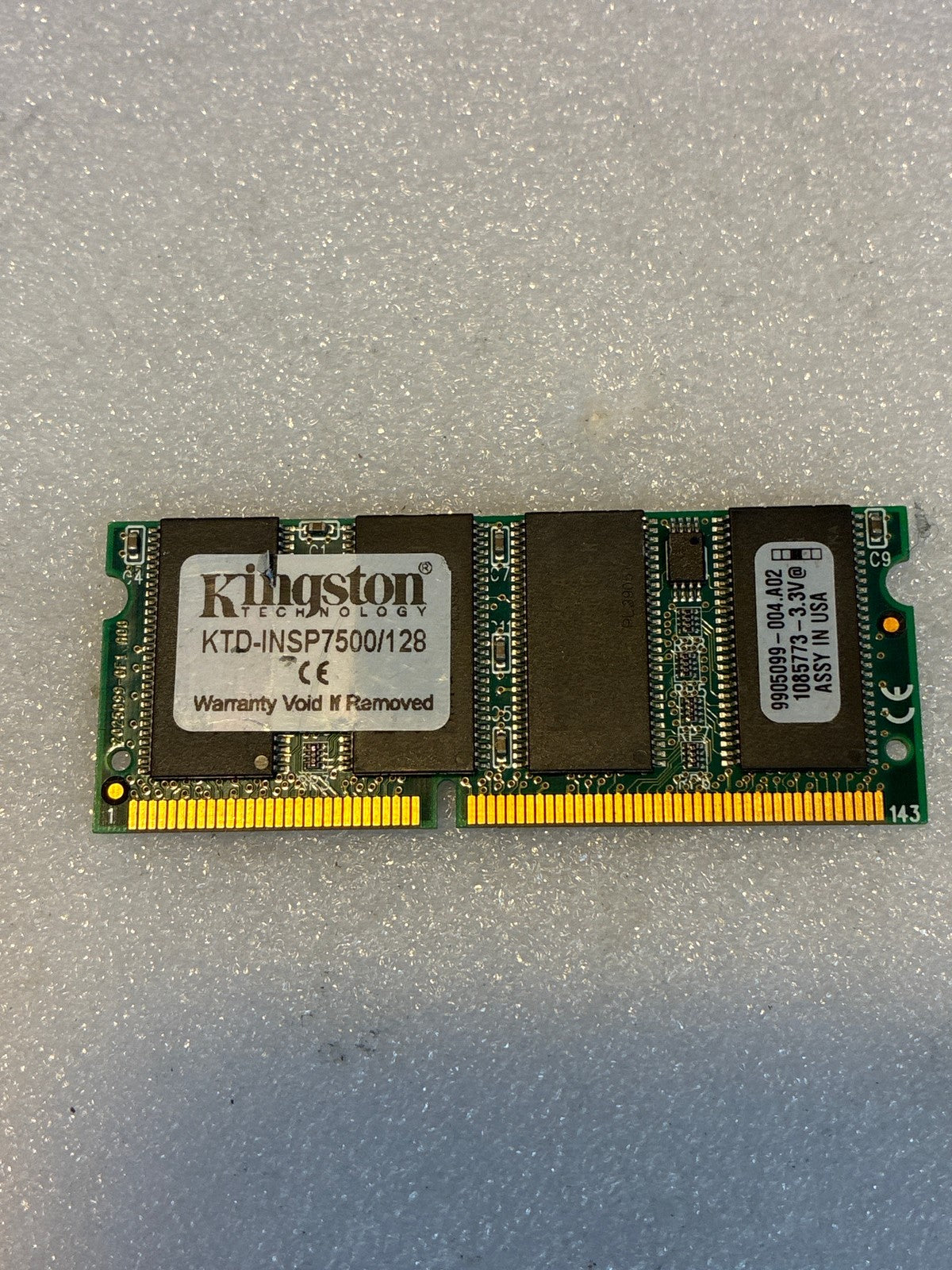 🔥 Kingston KTD-INSP7500/128 128MB SODIMM RAM for Dell Inspiron 7500