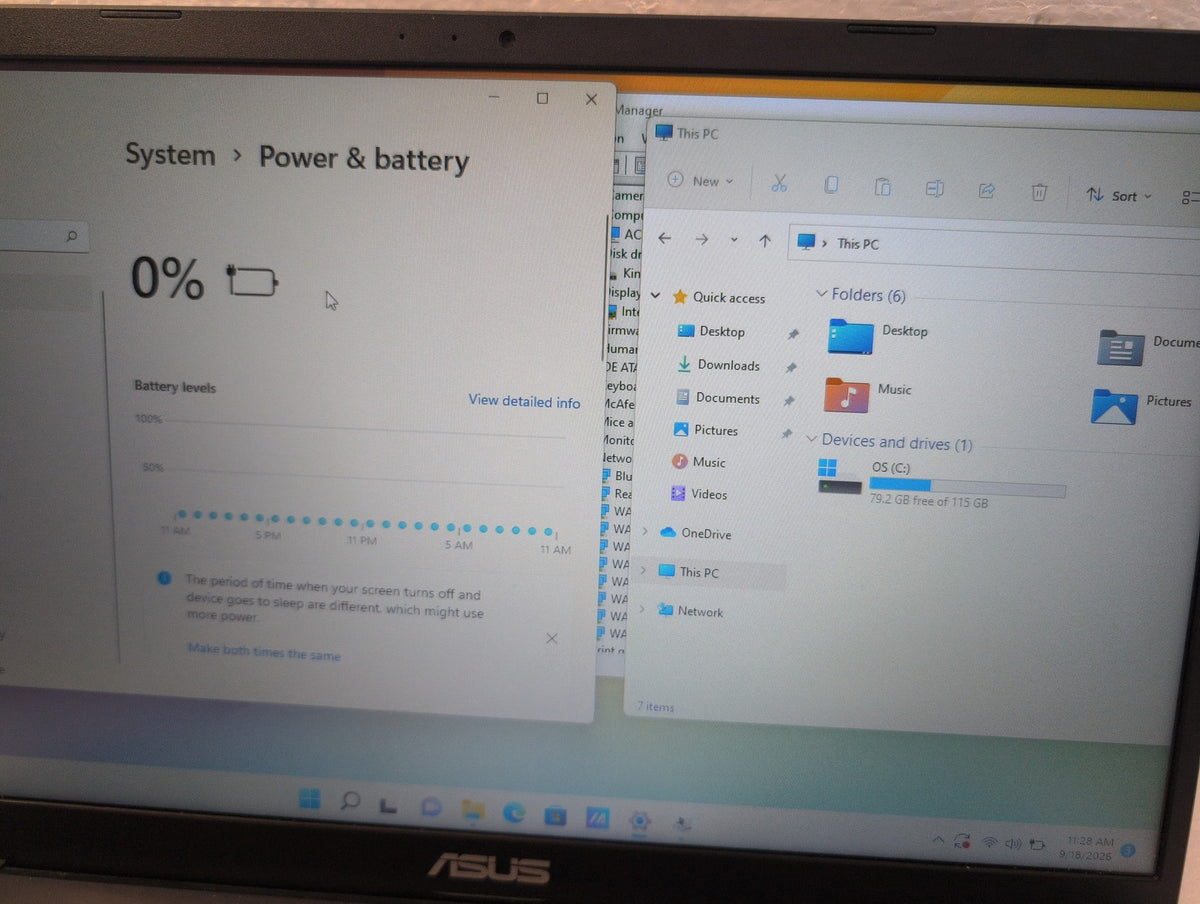 🎸 ASUS VivoBook L510MA-BB01-CB 15.6in Laptop Celeron N4020 4GB 115GB SSD Win11