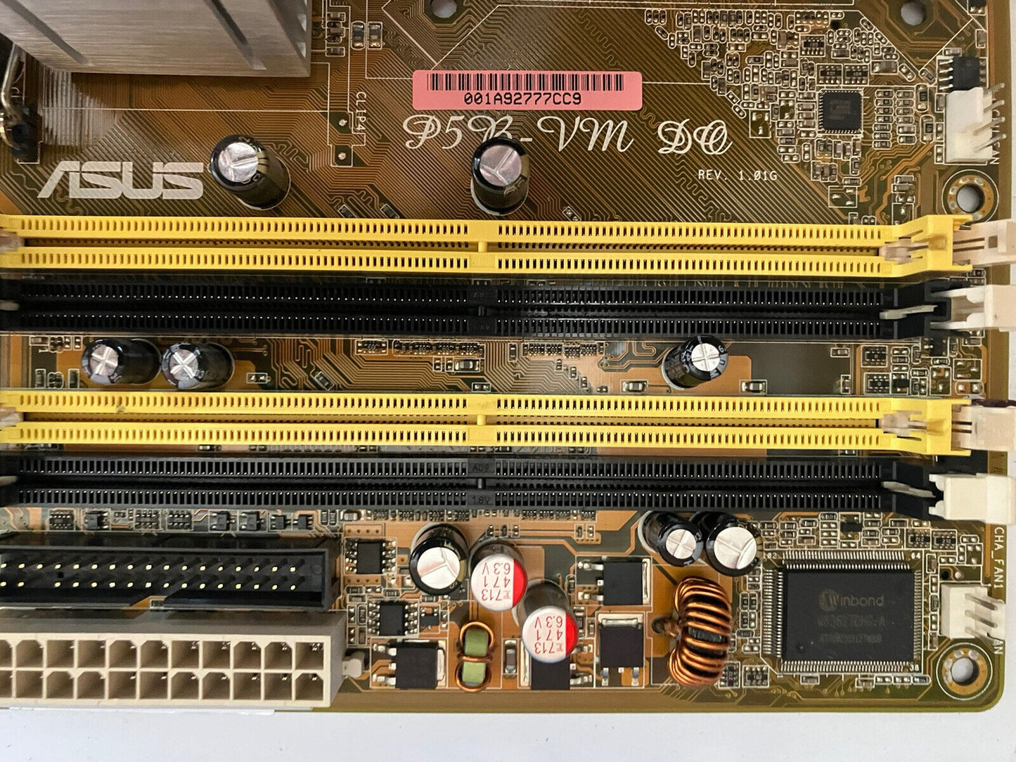 ~ ASUS P5B-VM DO Socket 775 M-ATX Motherboard W/ C2Q Q6600 SLACR + IO Plate