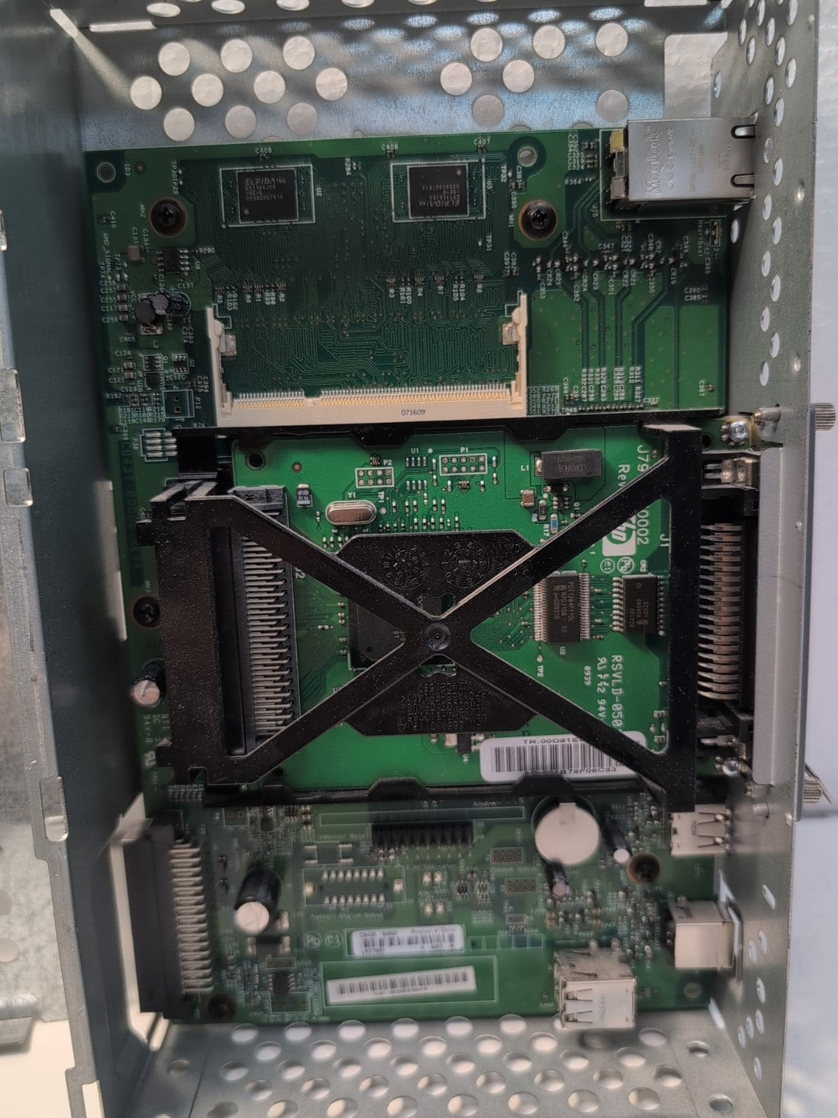 🔥 HP LaserJet Formatter board CB438-60002 with J7972G Parallel Card -
