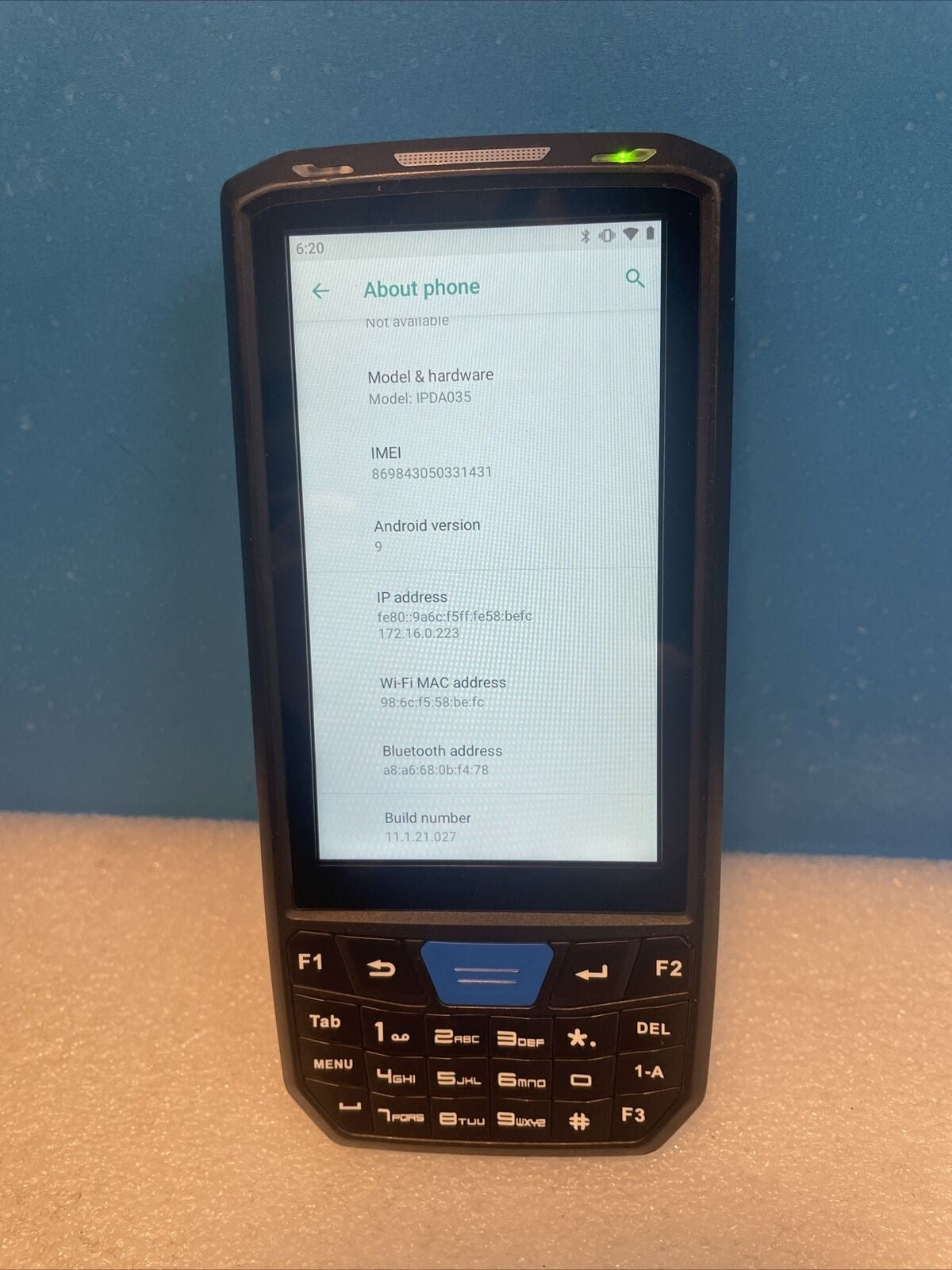 (Grade A) MUNBYN IPDA035  PDA scanner  Android 9.0 OS