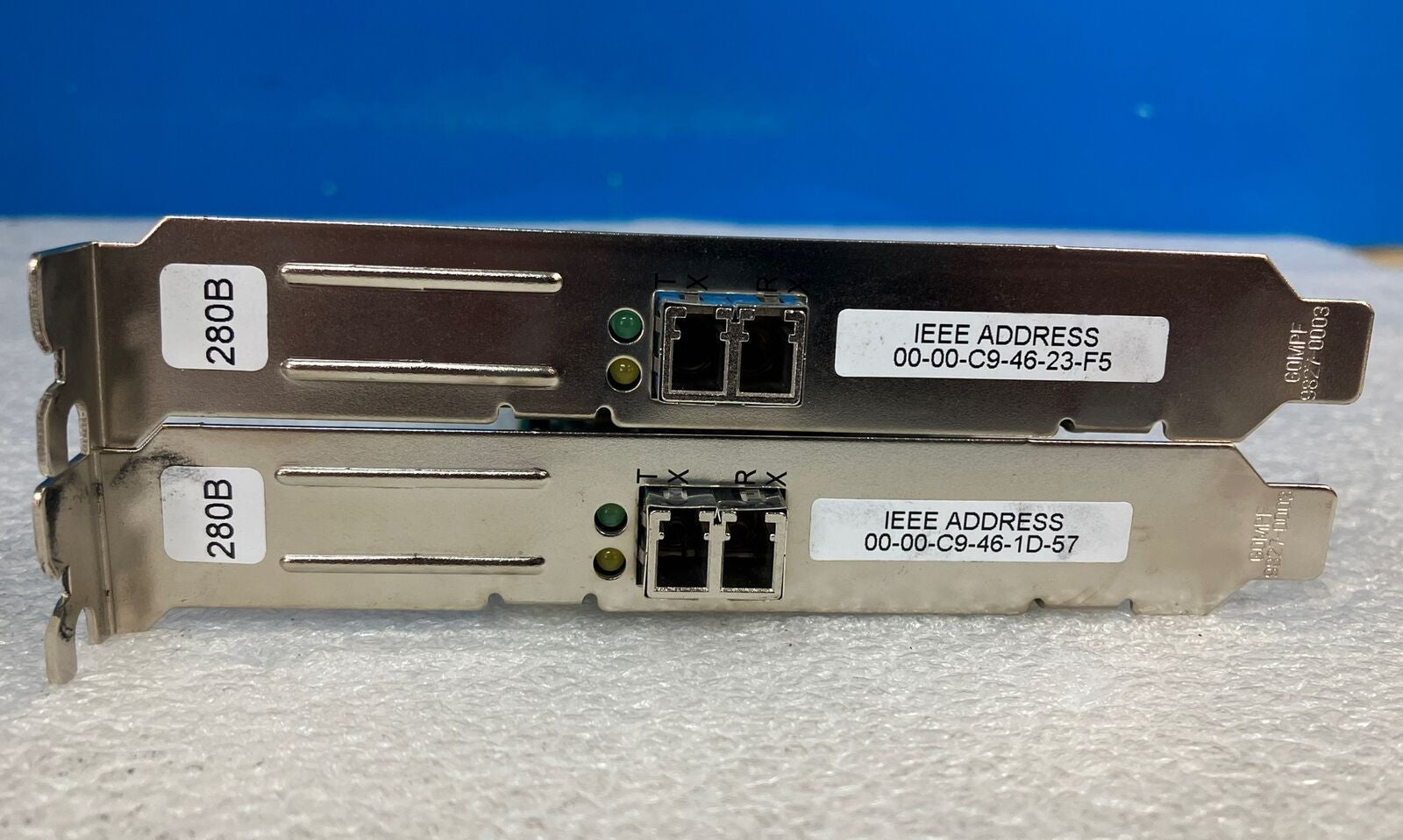 2x IBM 80P4544 2Gbps PCI-x Single Port LC Fiber Channel Adapter Card H13287A ~
