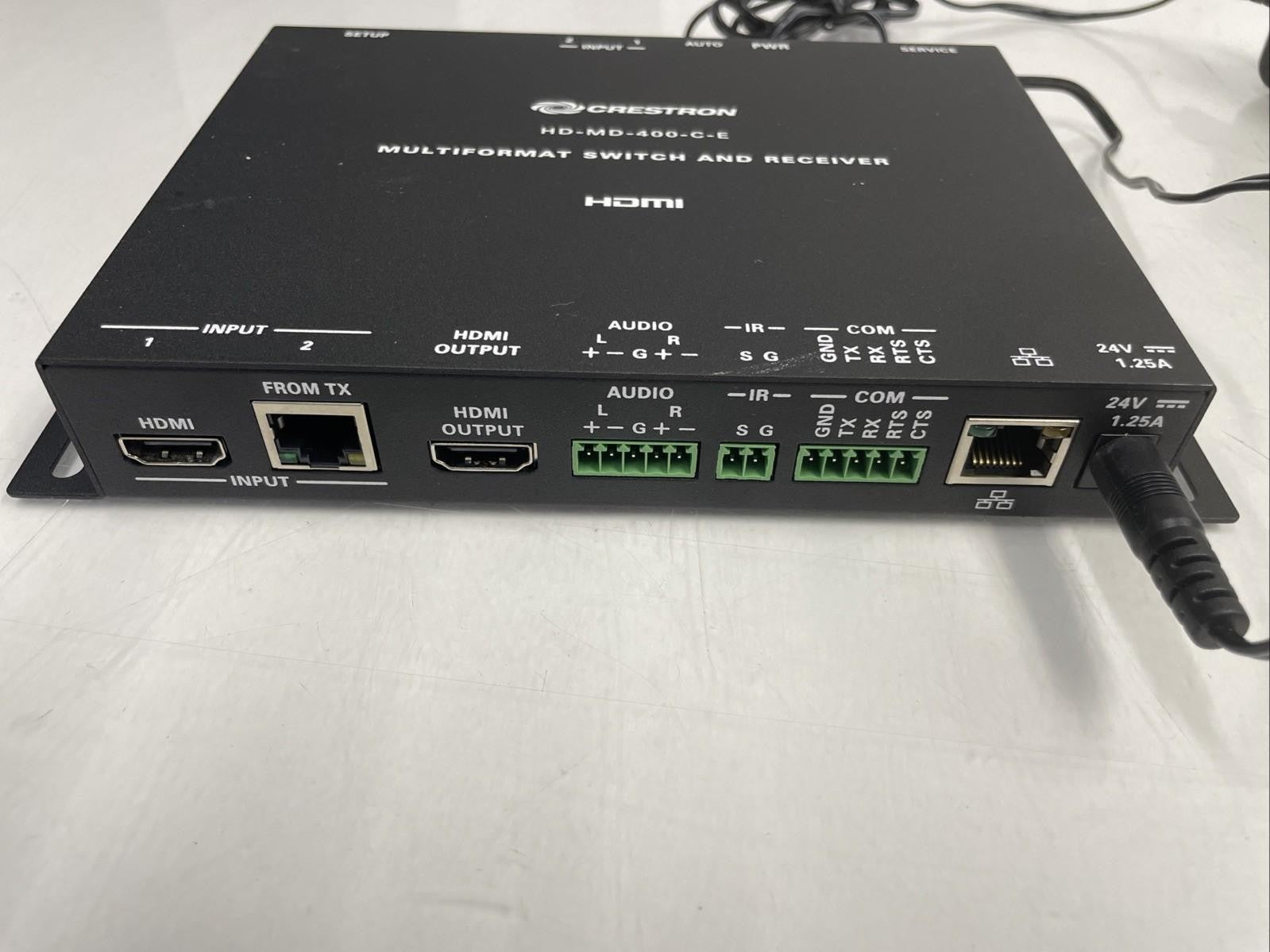 Crestron hd-md-400-c-e Multiformat Switch, Receiver and Transmitter and adapter