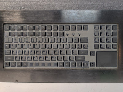(AS IS, CABLE CUT) HOPE INDUSTRIAL SYSTEMS  USB Keyboard KB-M2-P90-SS4-4X-USB -