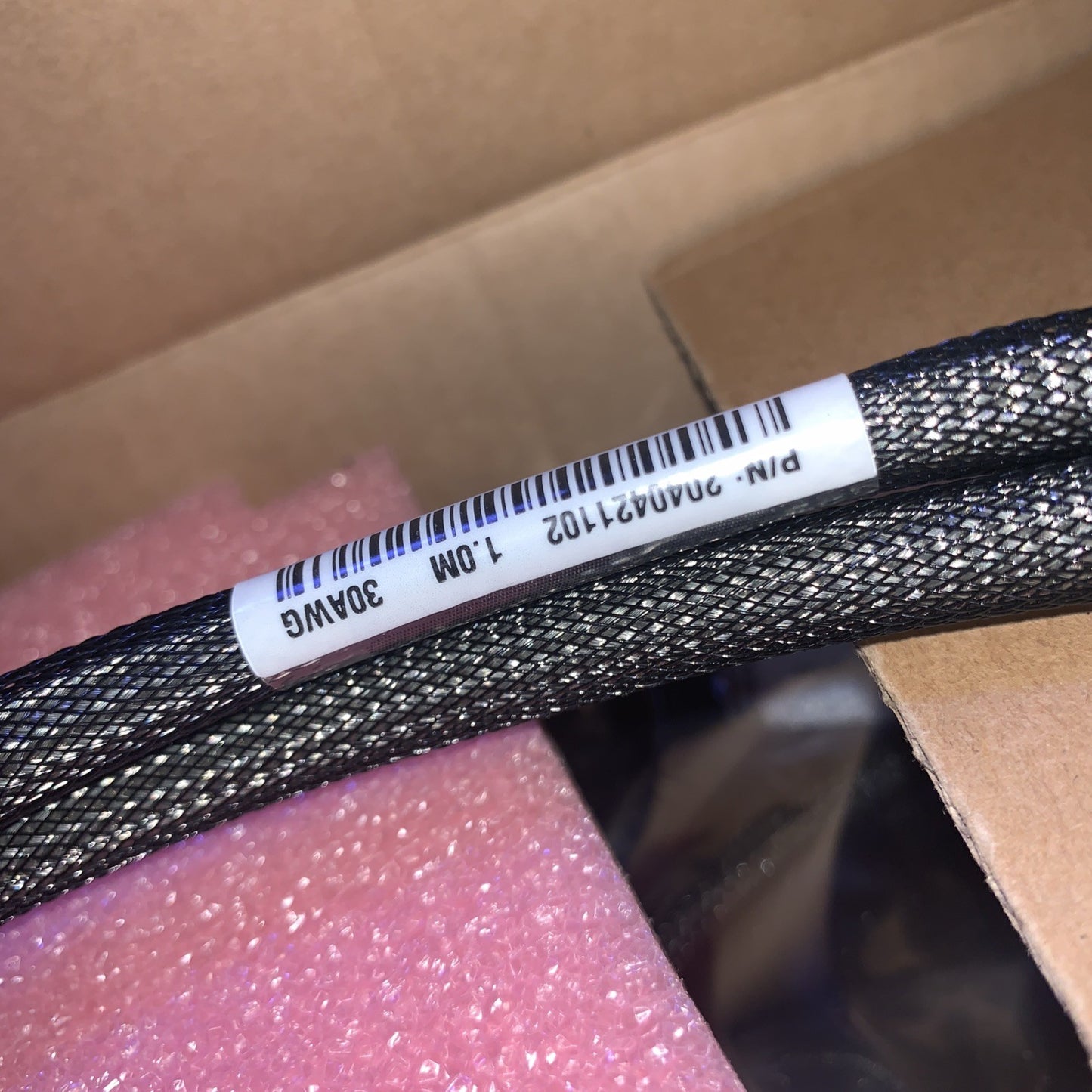 Lot of 12 Molex 2040421102 Mini-SAS 1M Cable SFF-8643 to SFF-8643 30AWG cable
