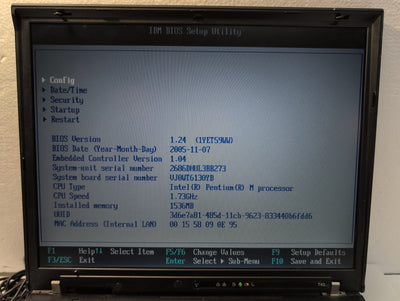 🔥 Lenovo Thinkpad T430 14" Laptop Pentium M 1.73GHz/ 1.5GB  RAM (NO HDD/CADDY)-
