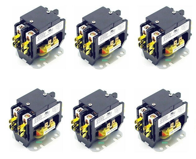 6x CN-PBC402-24V Yuco Definite Purpose 40A 2P AC/Heating/AIR Conditioning/HVAC